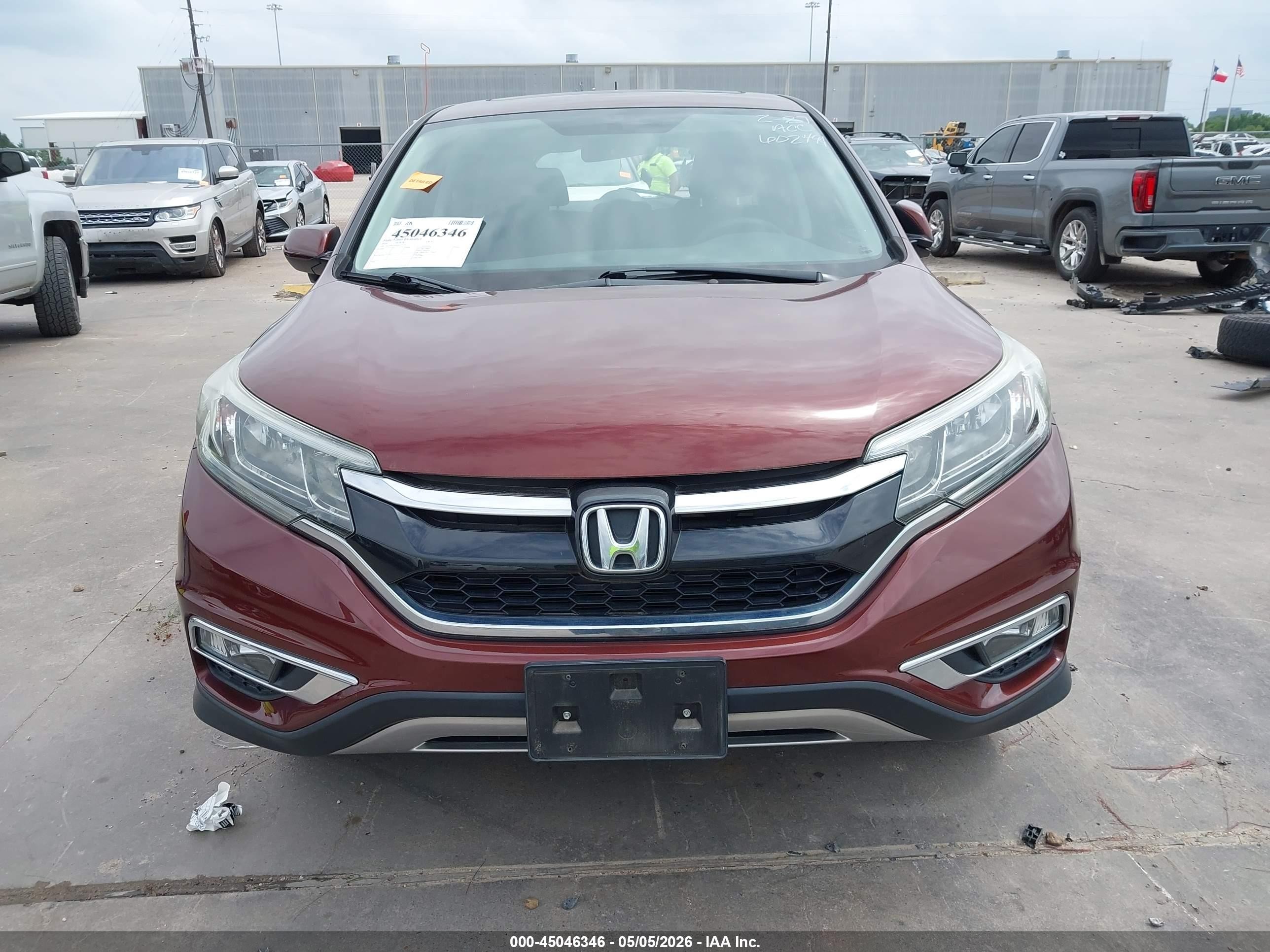 2016 Honda Cr-v Ex Burgundy vin: 3CZRM3H56GG722151