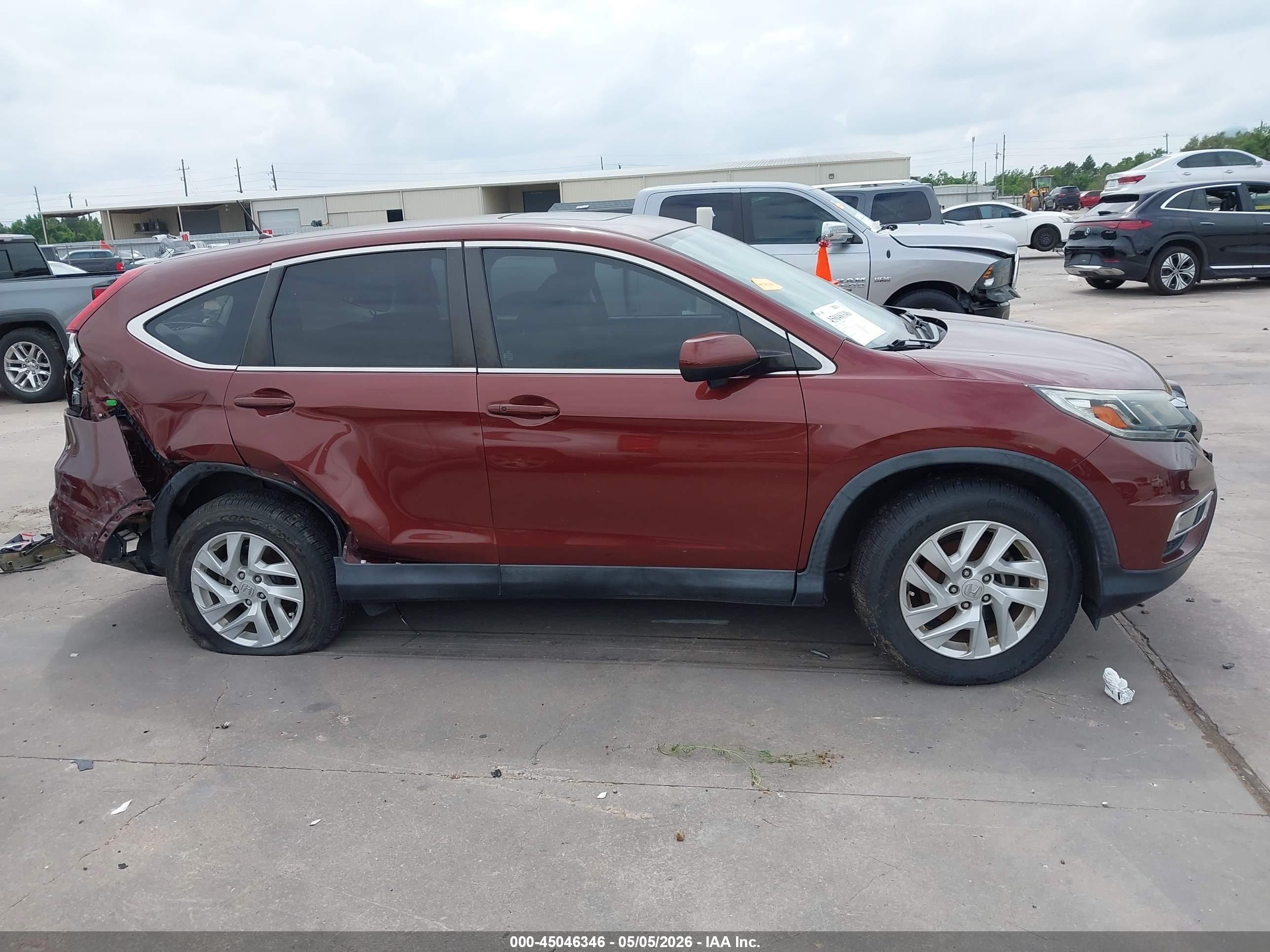 2016 Honda Cr-v Ex Burgundy vin: 3CZRM3H56GG722151