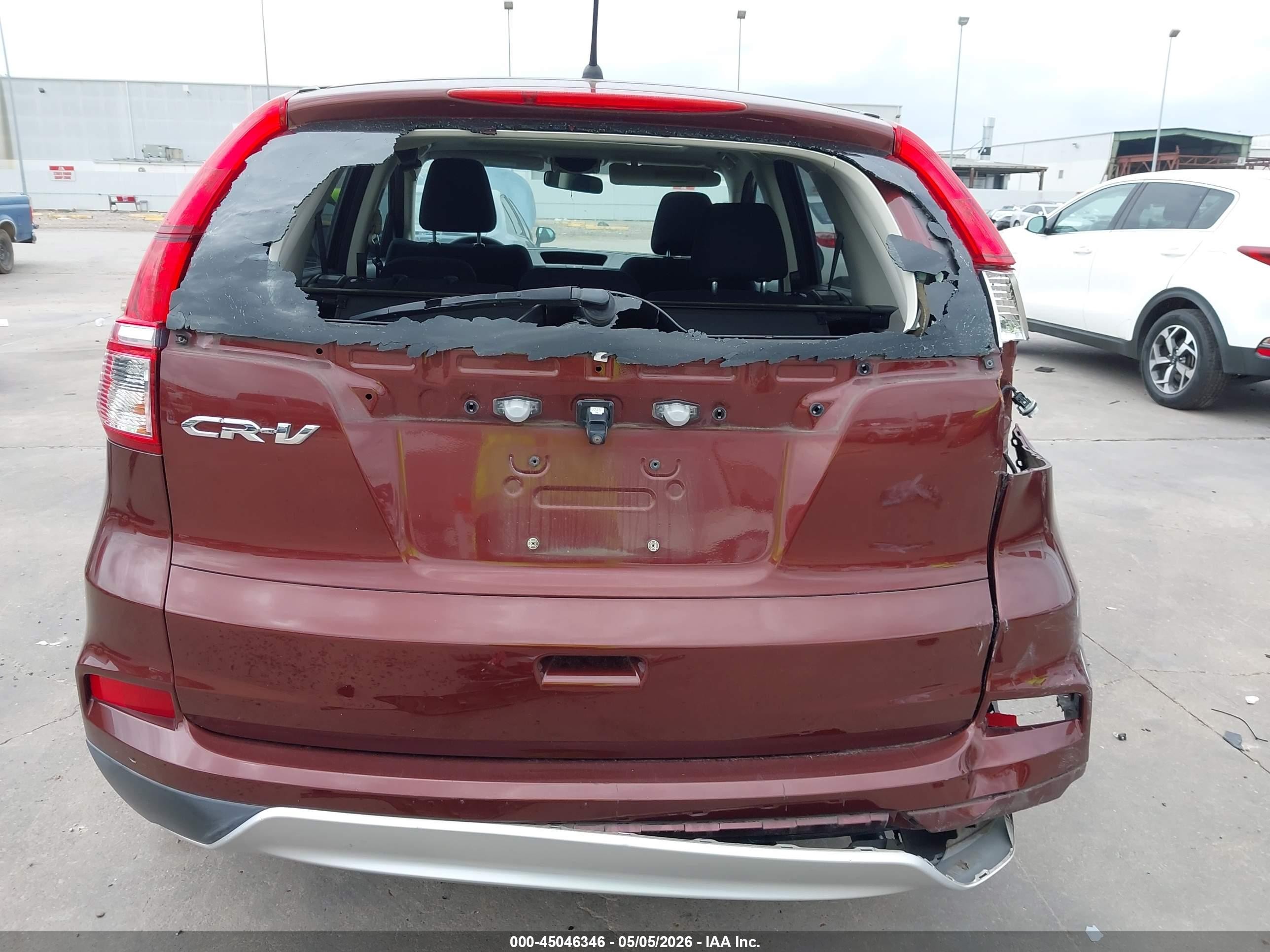 2016 Honda Cr-v Ex Burgundy vin: 3CZRM3H56GG722151