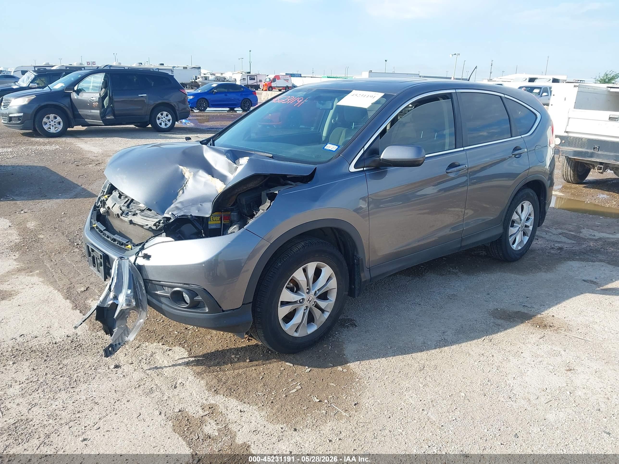 2012 Honda Cr-v Ex Gray vin: 3CZRM3H57CG705305