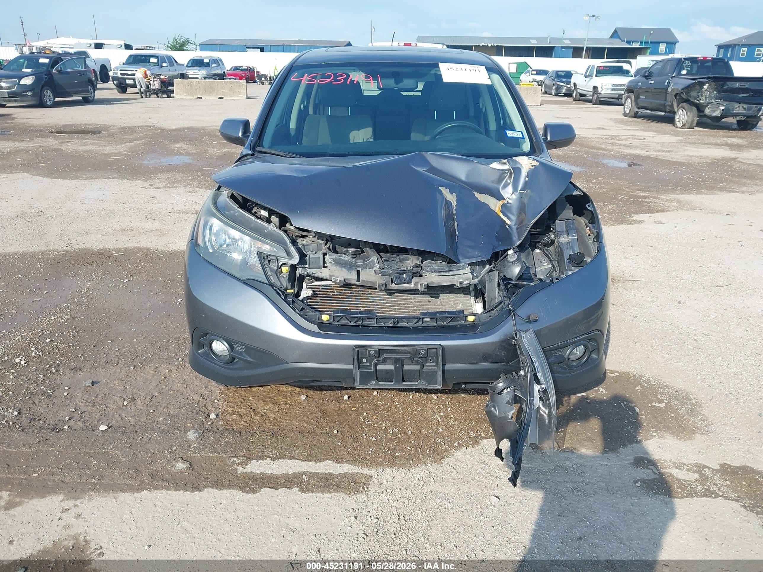 2012 Honda Cr-v Ex Gray vin: 3CZRM3H57CG705305