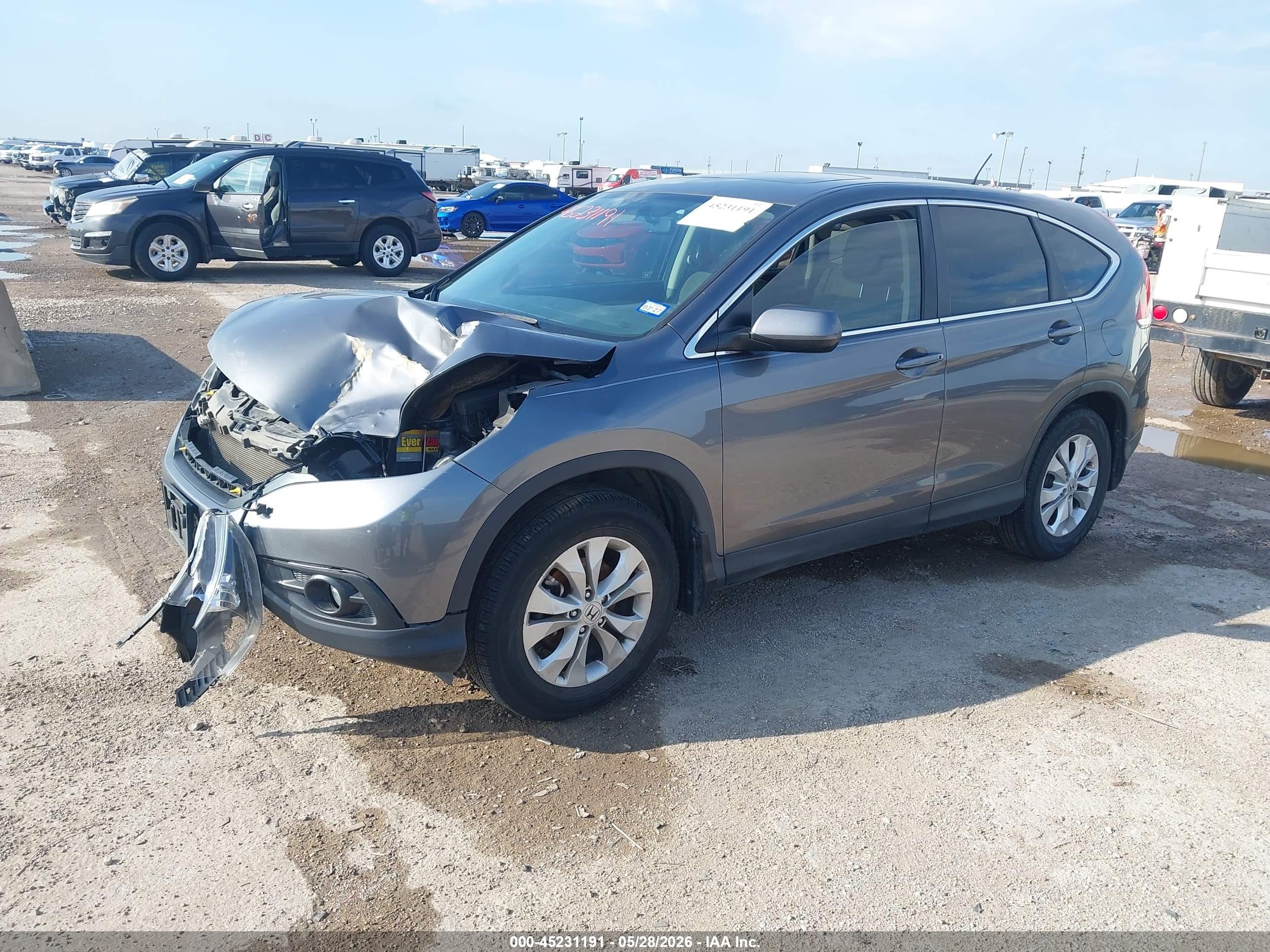 2012 Honda Cr-v Ex Gray vin: 3CZRM3H57CG705305
