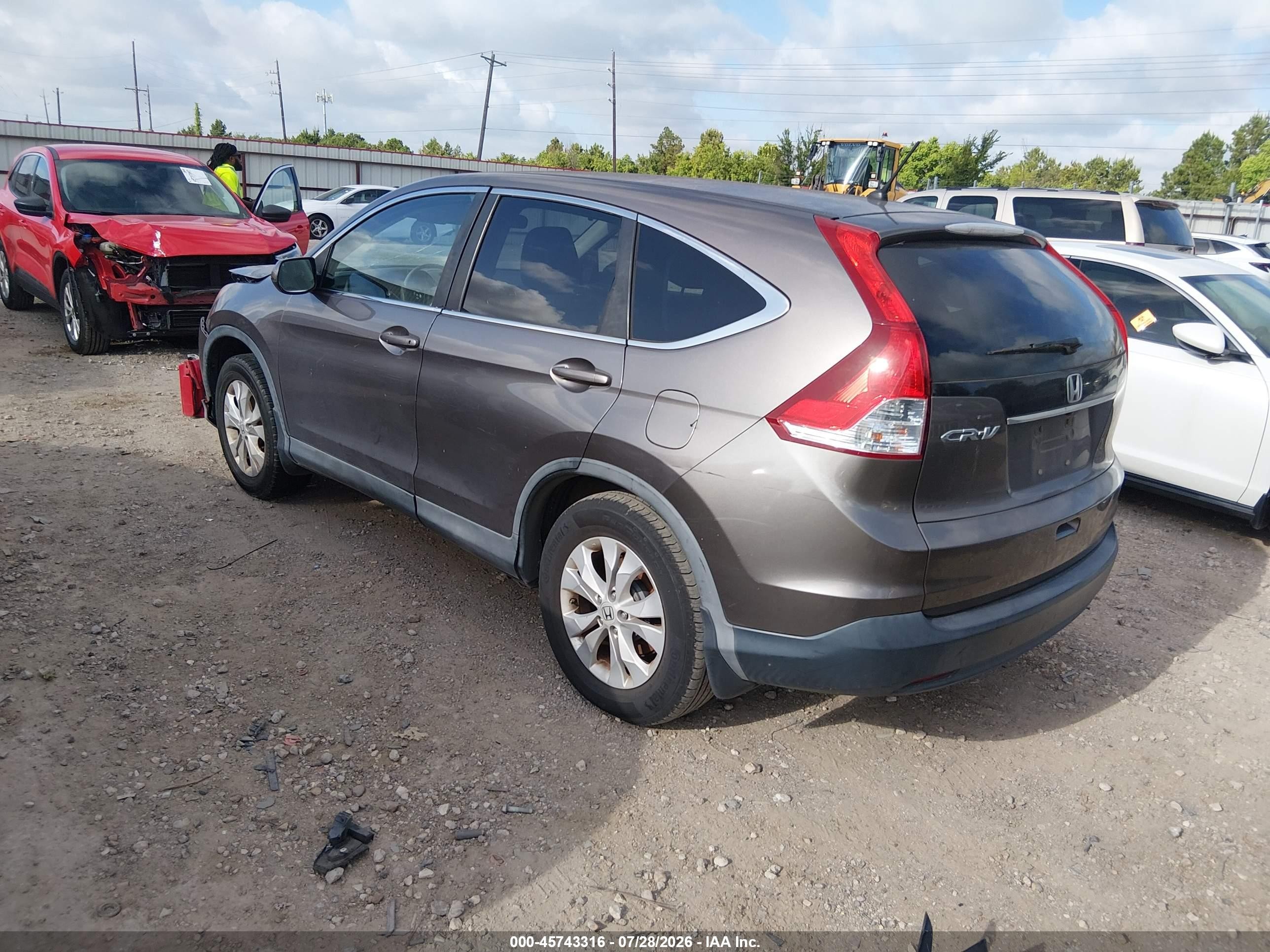 2013 Honda Cr-v Ex Серый vin: 3CZRM3H57DG704673