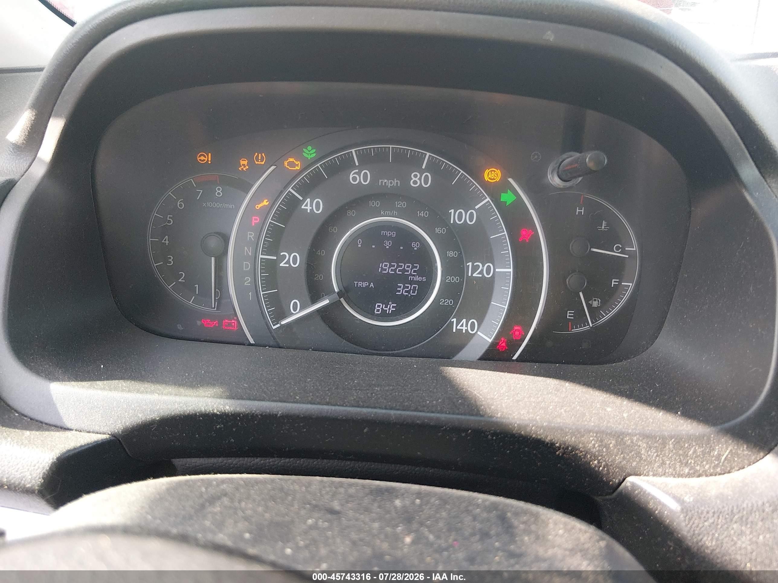 2013 Honda Cr-v Ex Серый vin: 3CZRM3H57DG704673