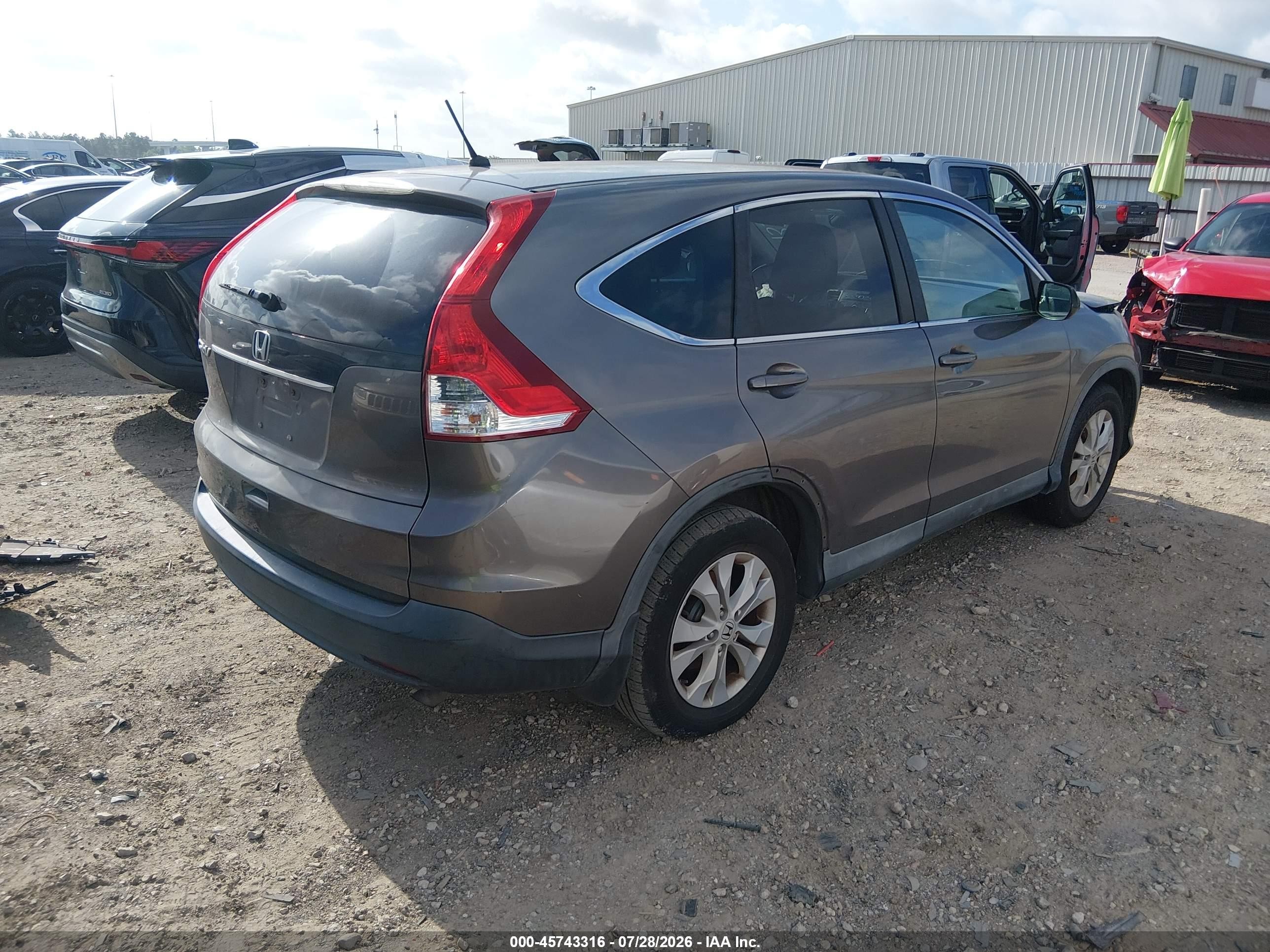 2013 Honda Cr-v Ex Серый vin: 3CZRM3H57DG704673