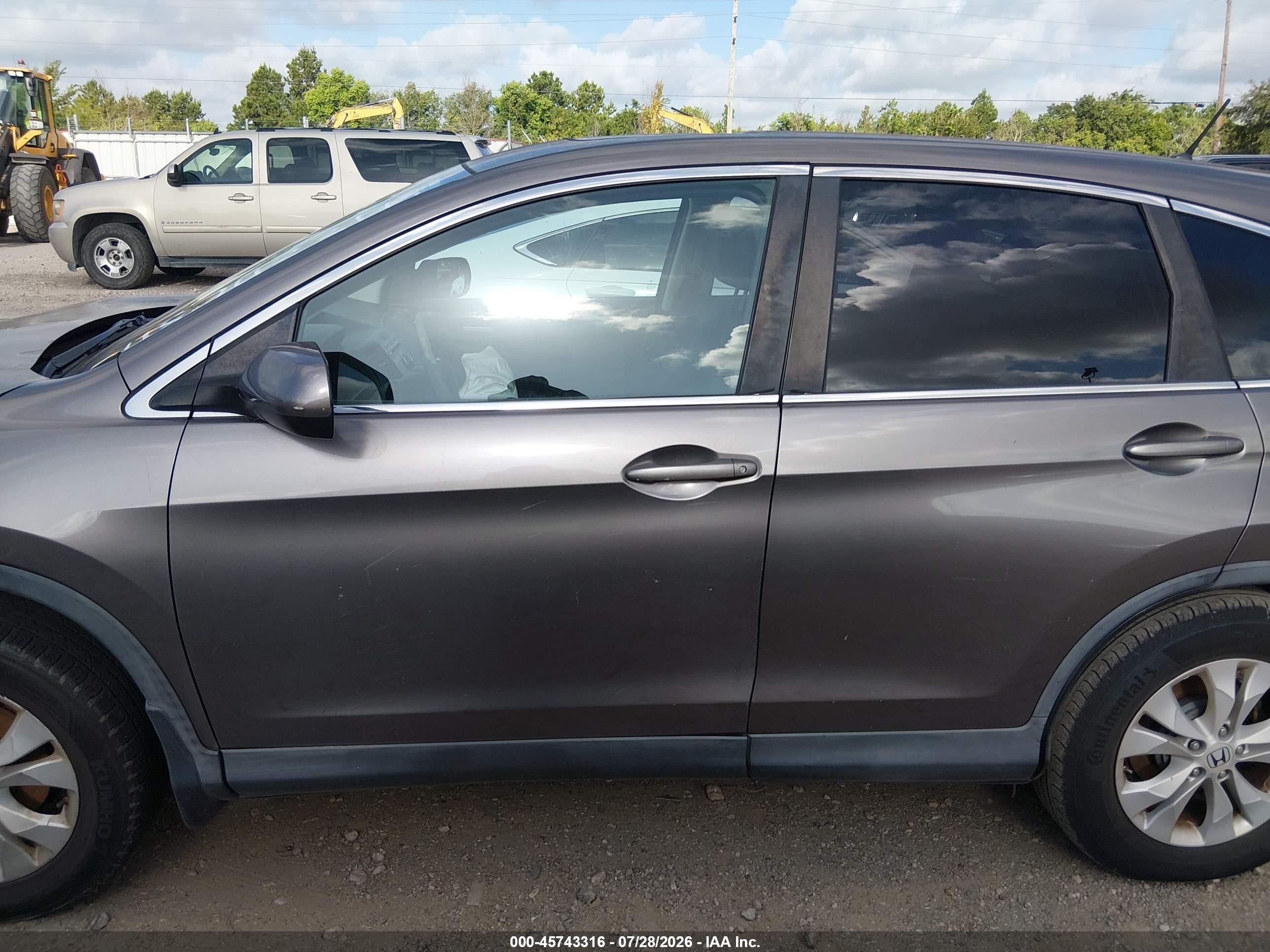 2013 Honda Cr-v Ex Серый vin: 3CZRM3H57DG704673