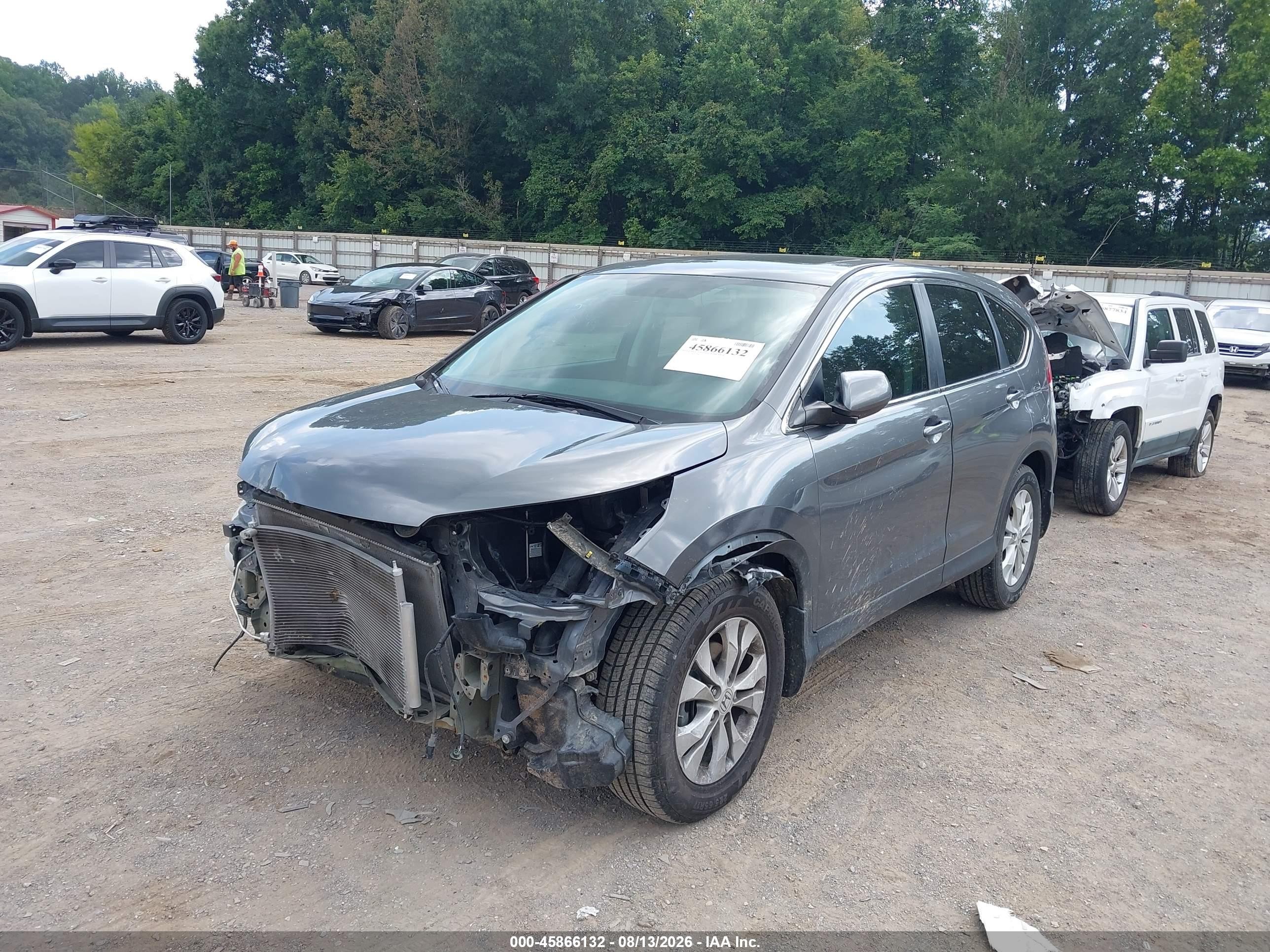 2013 Honda Cr-v Ex Silver vin: 3CZRM3H57DG706195