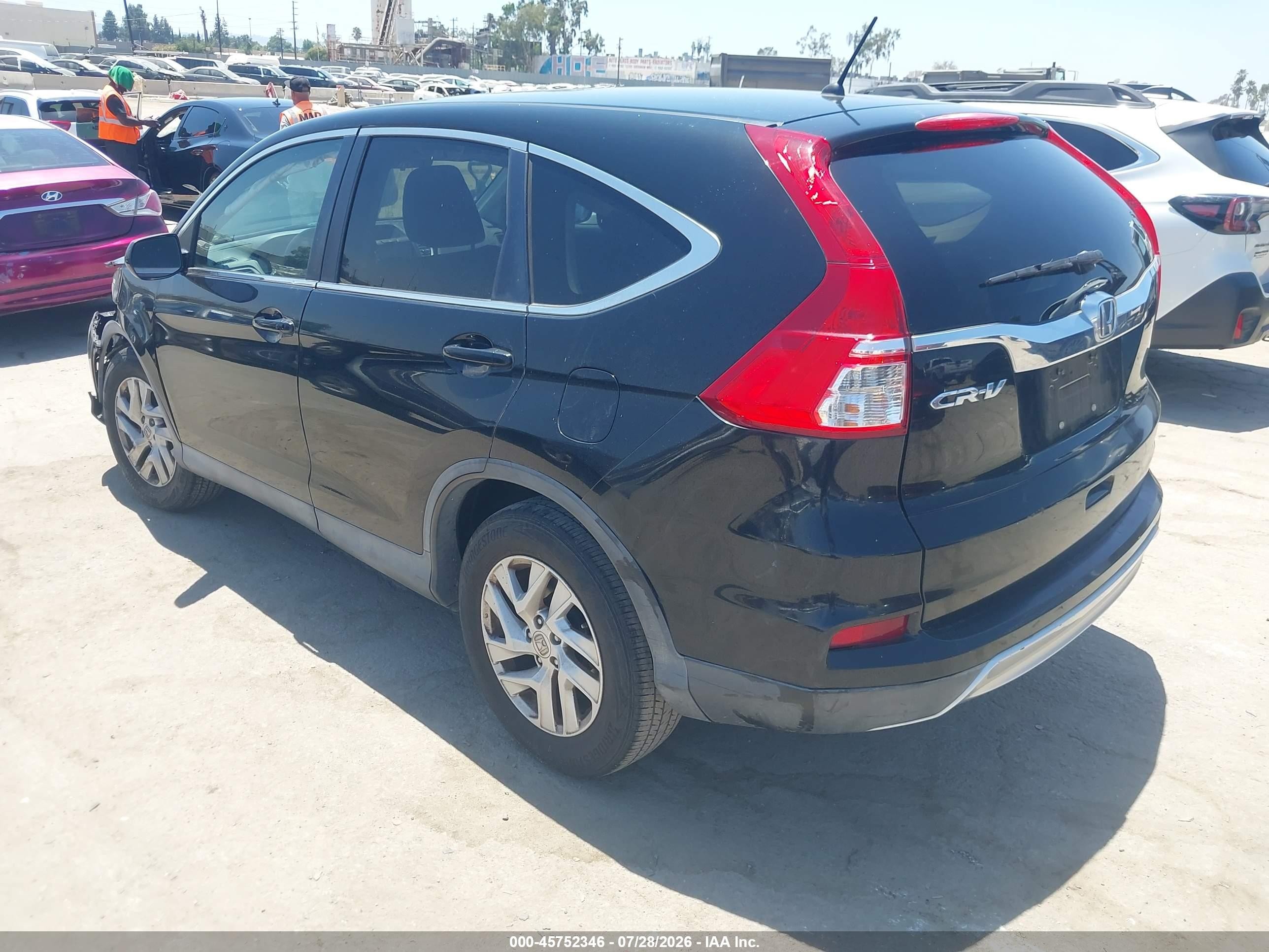 2015 Honda Cr-v Ex Черный vin: 3CZRM3H57FG701565