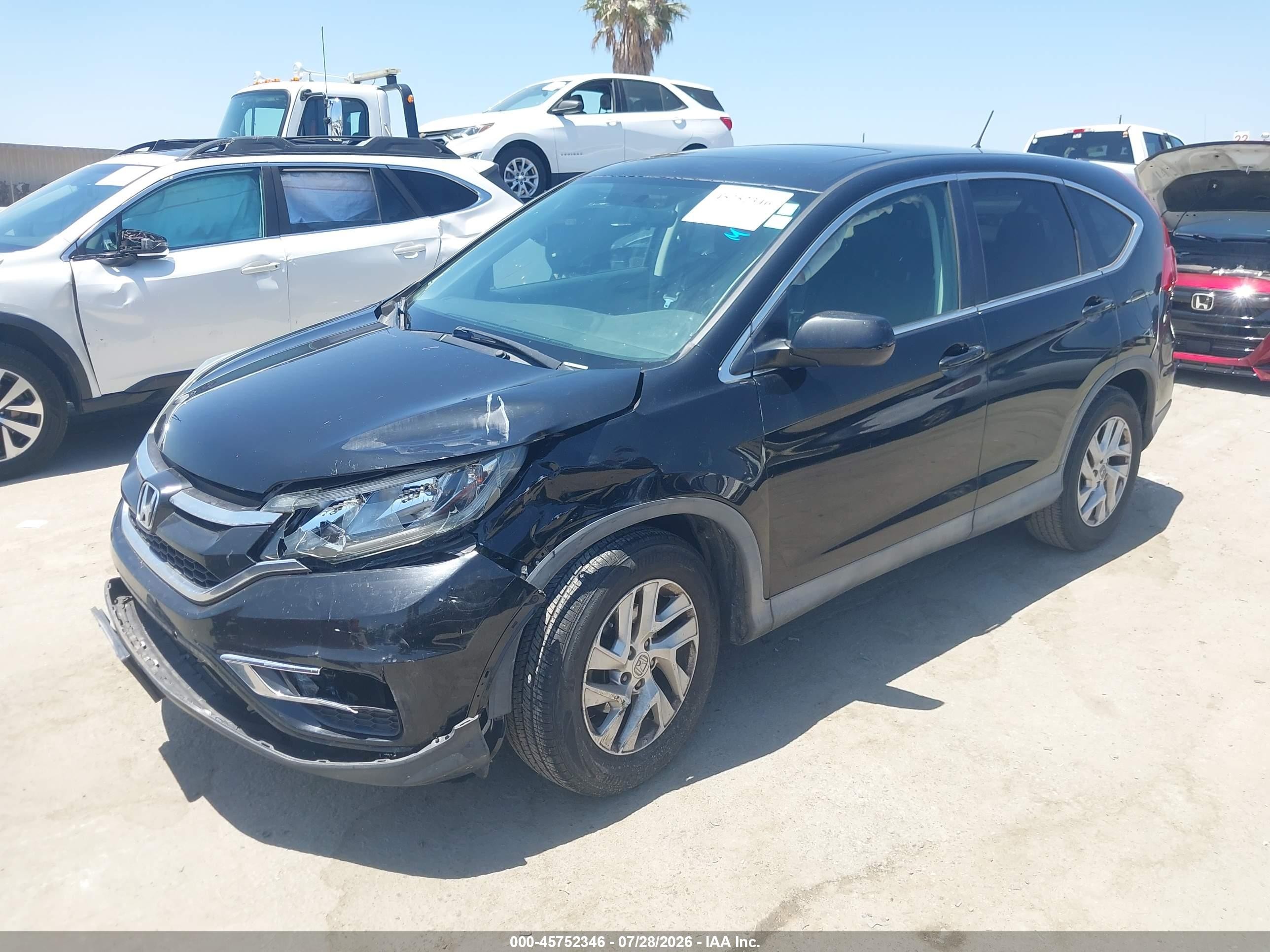 2015 Honda Cr-v Ex Черный vin: 3CZRM3H57FG701565