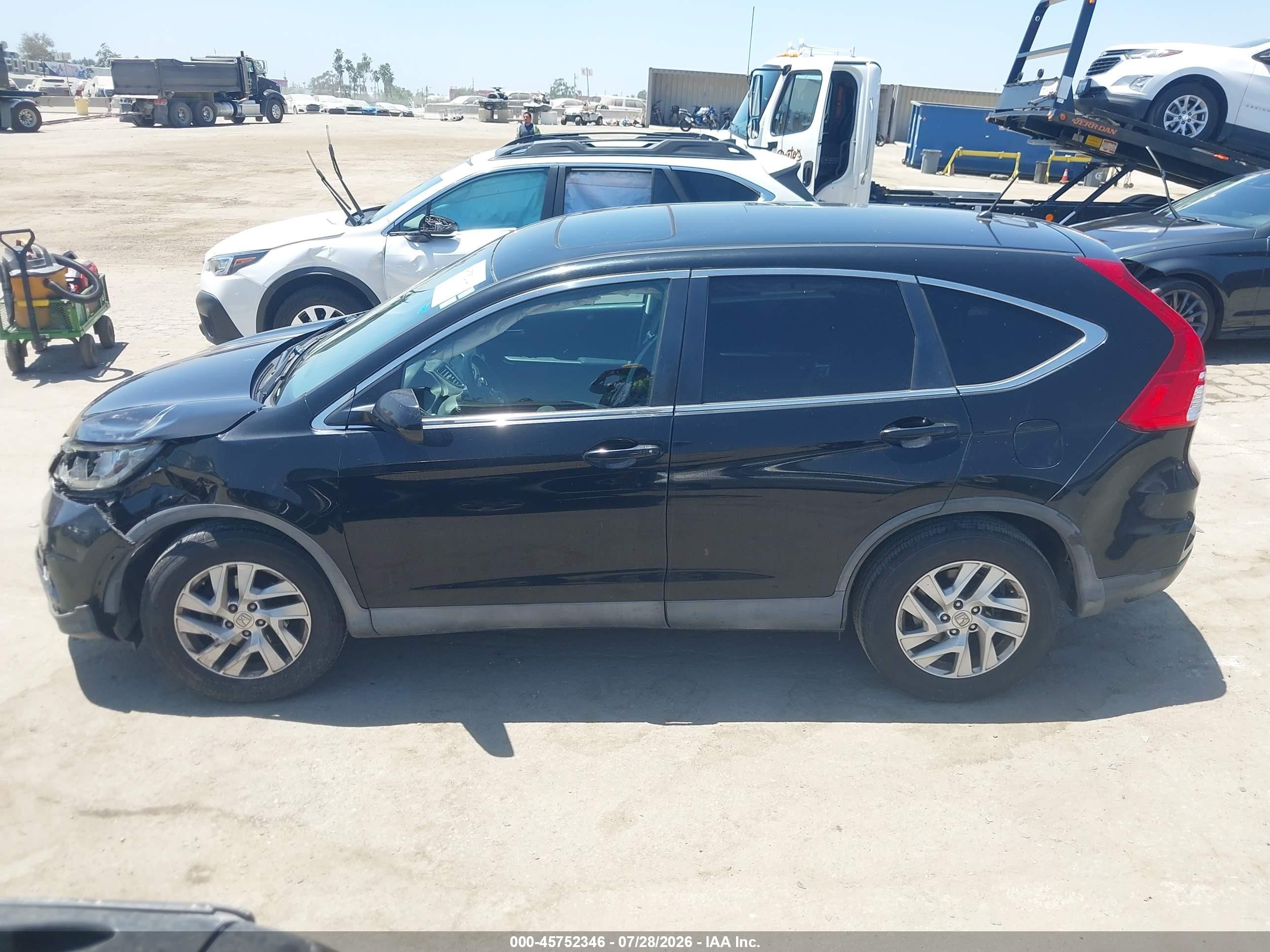 2015 Honda Cr-v Ex Черный vin: 3CZRM3H57FG701565