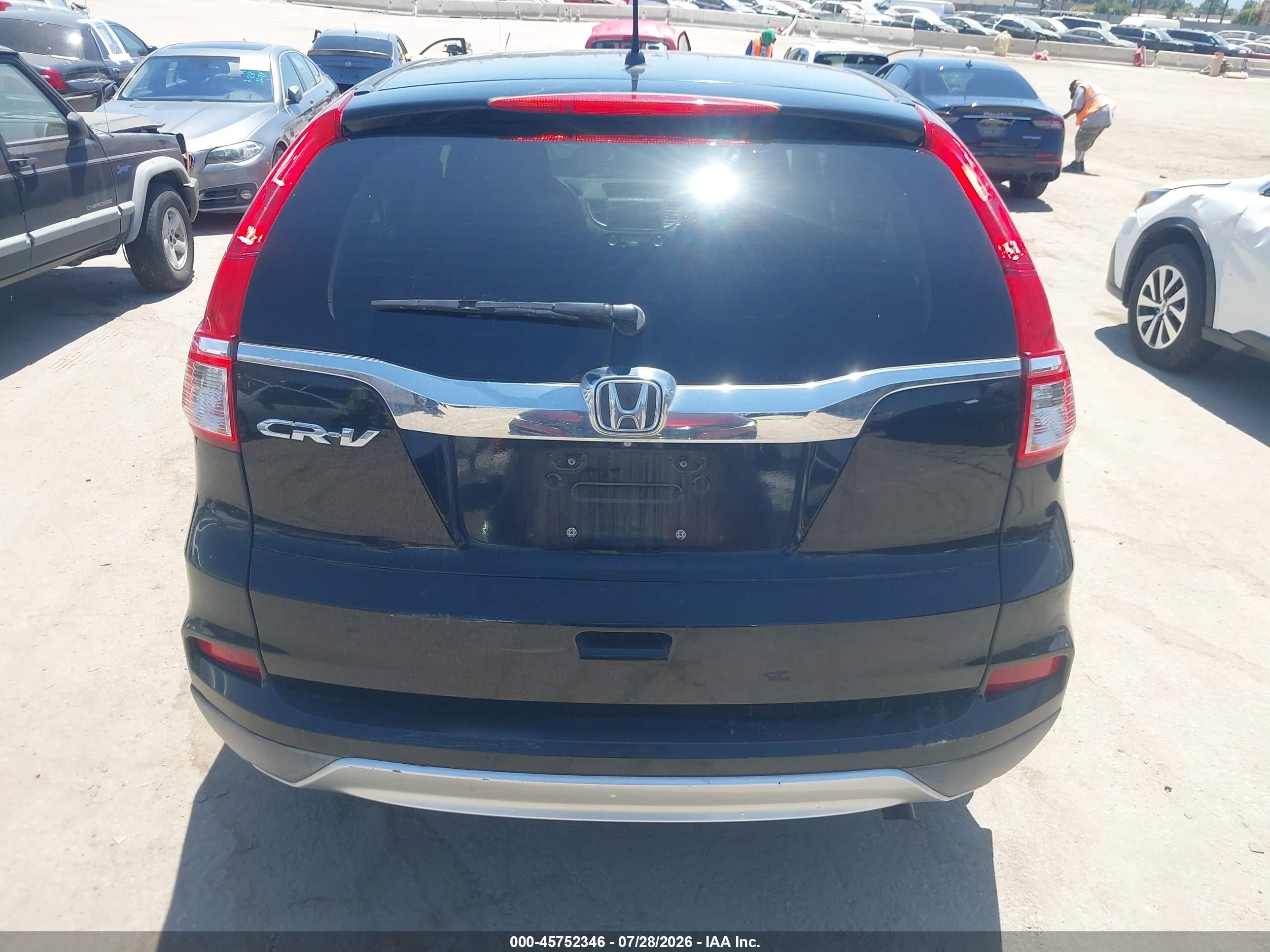 2015 Honda Cr-v Ex Черный vin: 3CZRM3H57FG701565