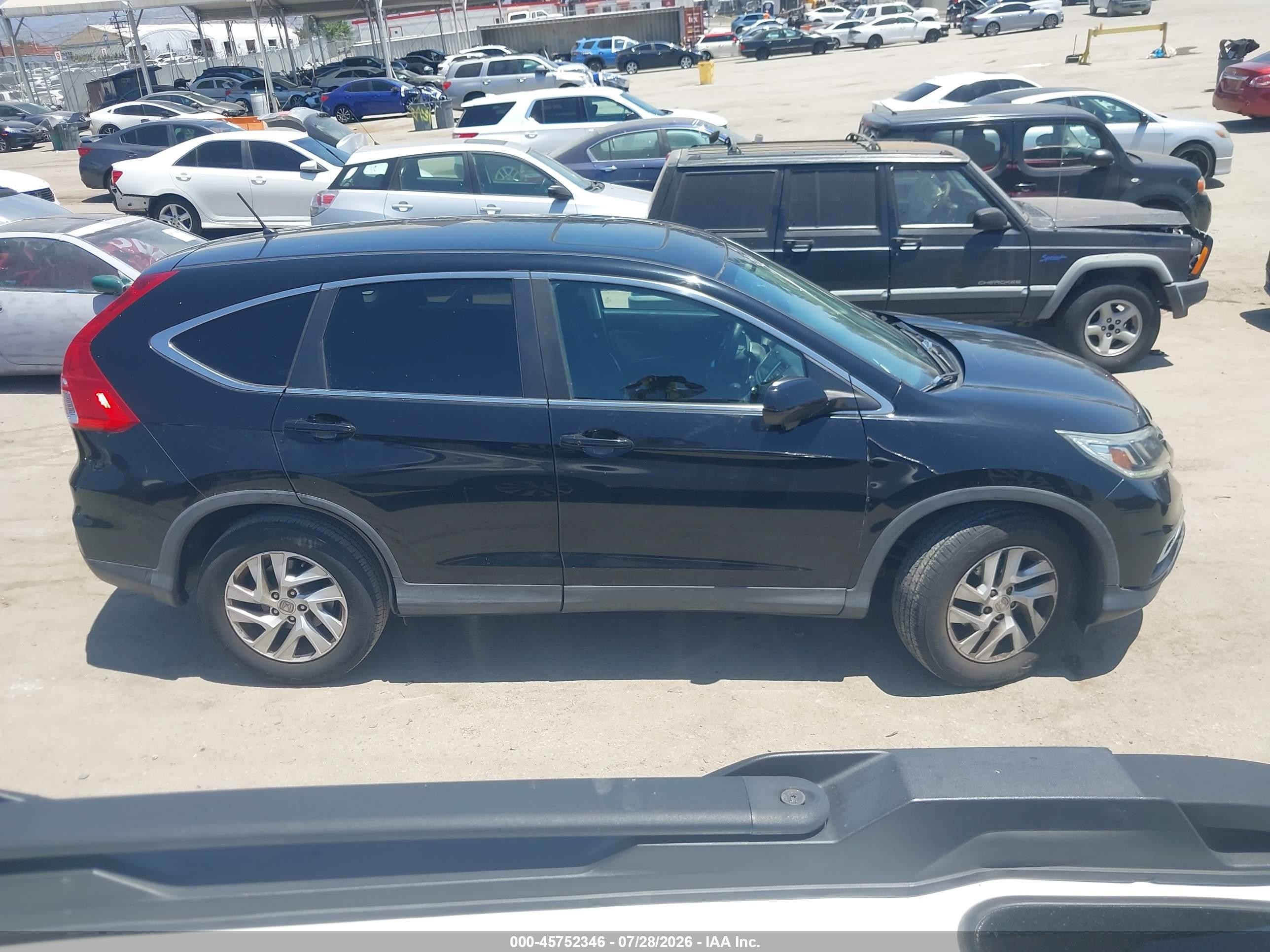 2015 Honda Cr-v Ex Черный vin: 3CZRM3H57FG701565