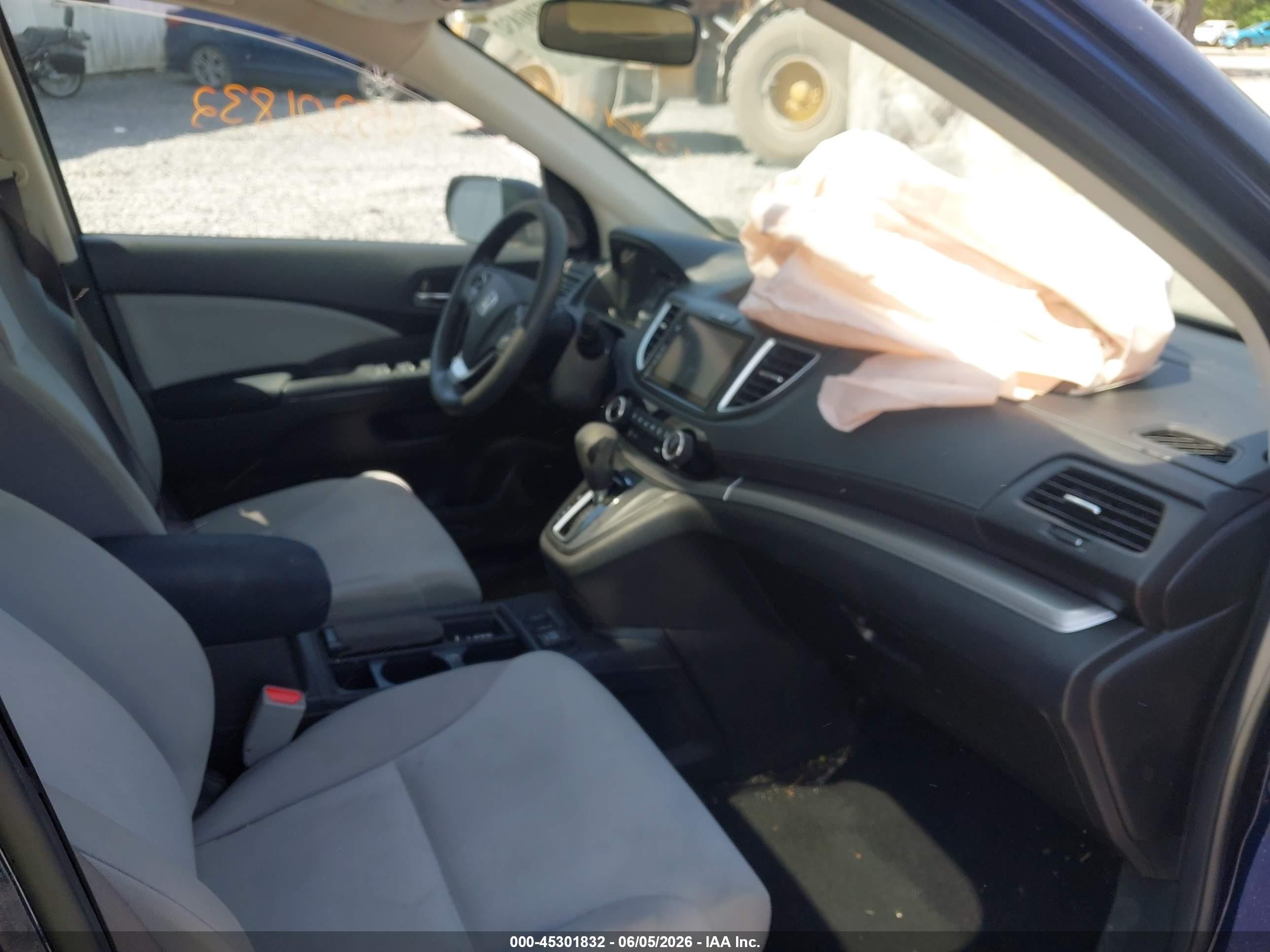 2015 Honda Cr-v Ex Blue vin: 3CZRM3H57FG701968