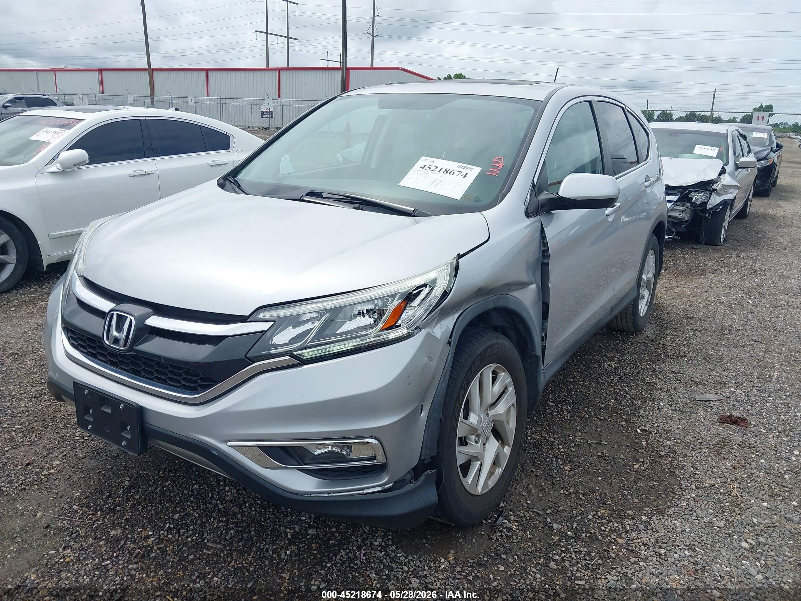 2015 Honda Cr-v Ex Silver vin: 3CZRM3H57FG702831