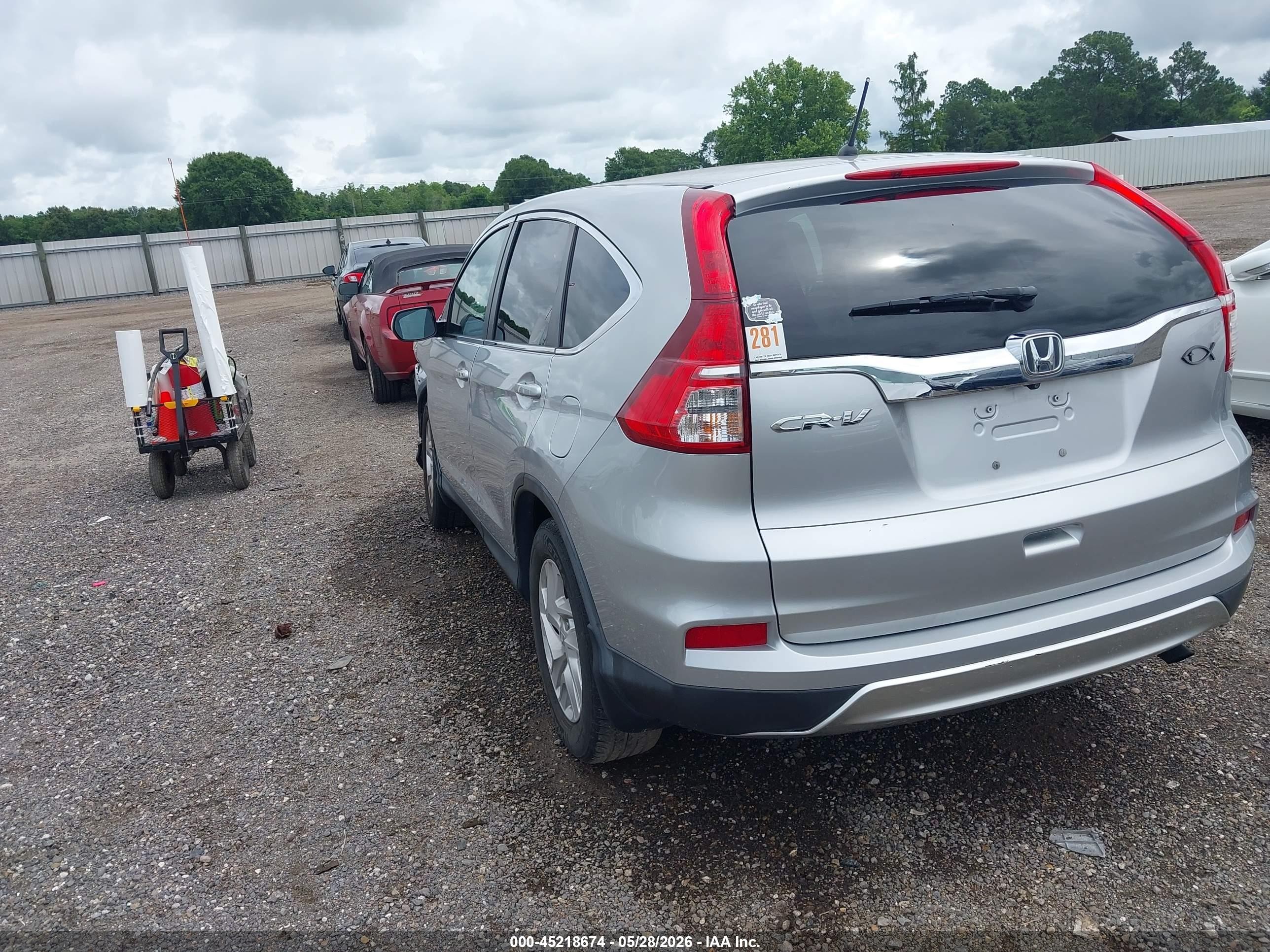 2015 Honda Cr-v Ex Silver vin: 3CZRM3H57FG702831