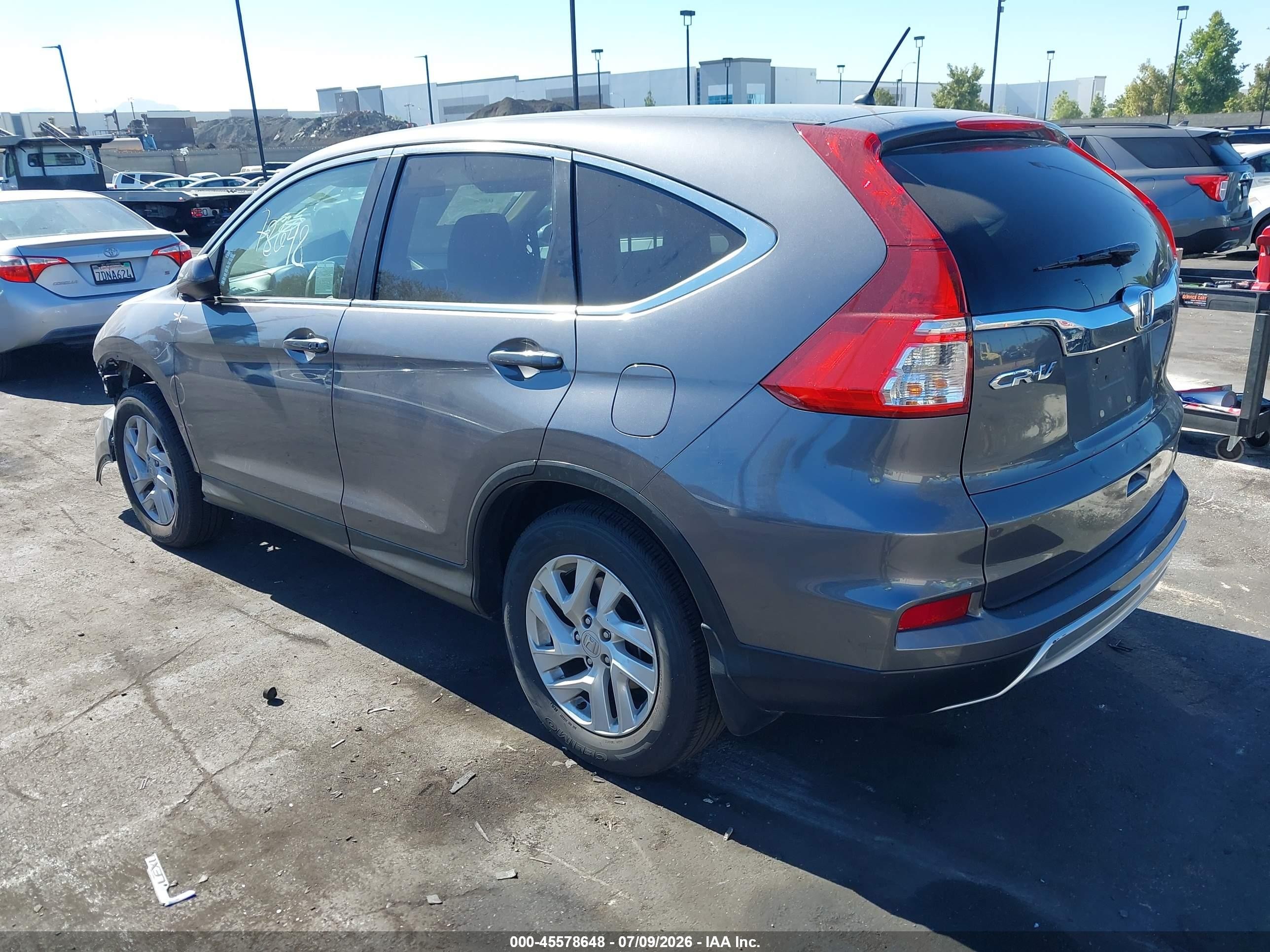 2015 Honda Cr-v Ex Gray vin: 3CZRM3H57FG708368