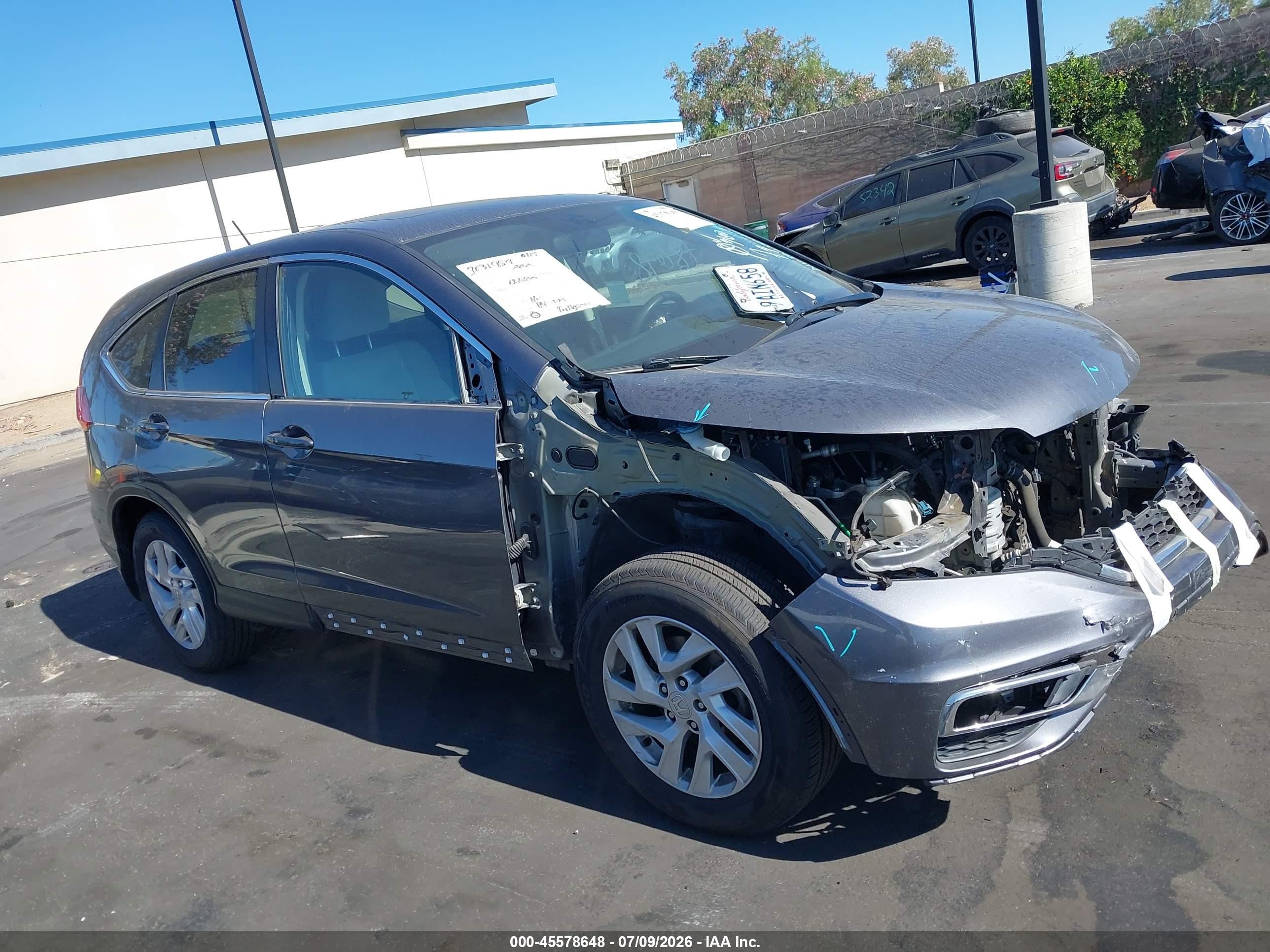 2015 Honda Cr-v Ex Gray vin: 3CZRM3H57FG708368