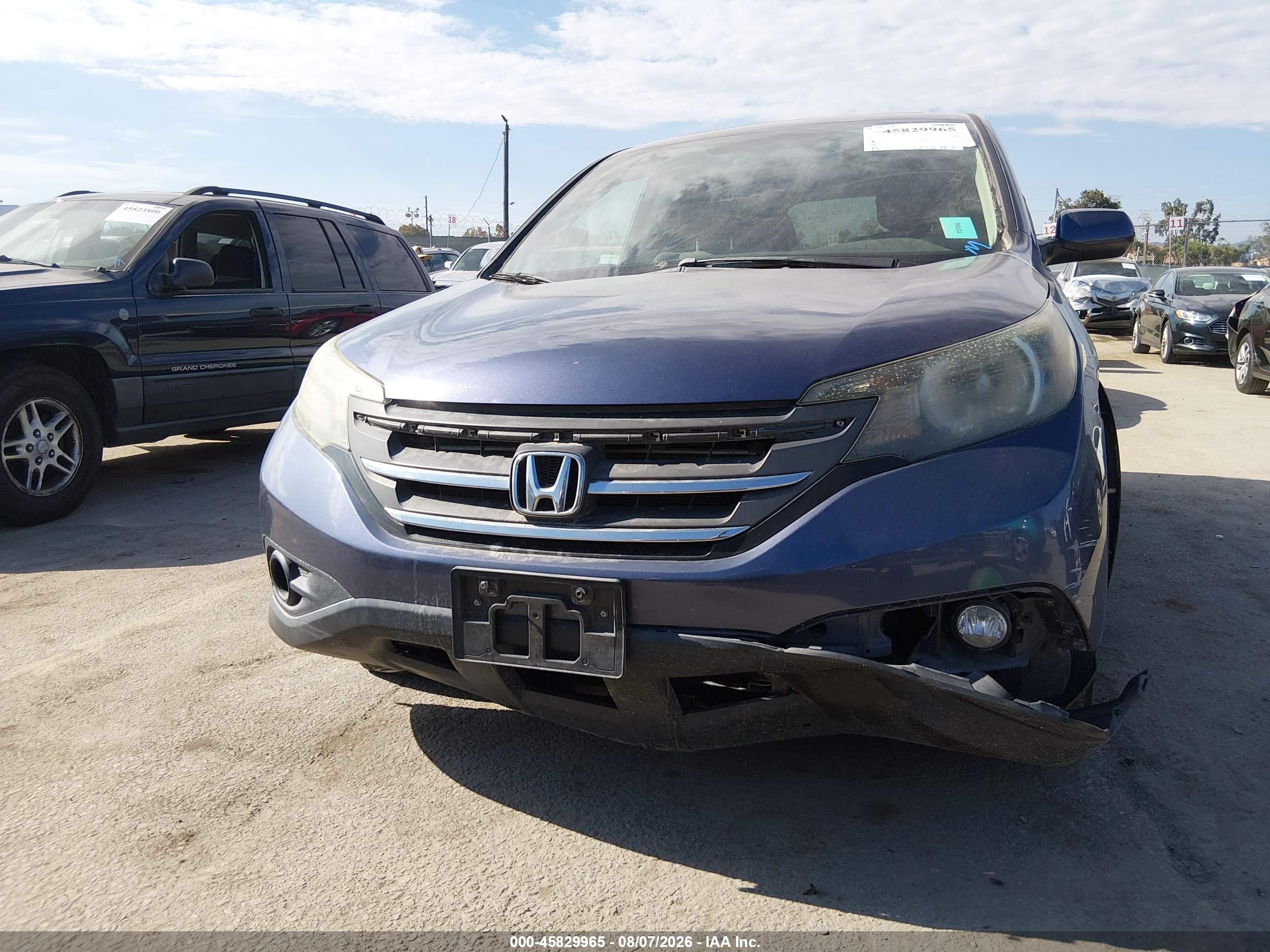 2012 Honda Cr-v Ex Blue vin: 3CZRM3H58CG704924