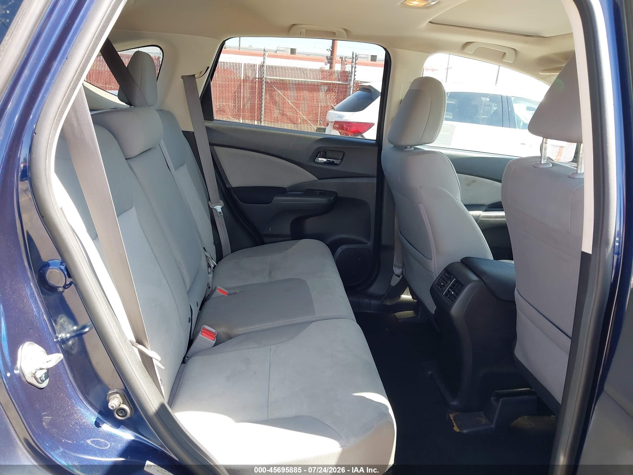2015 Honda Cr-v Ex Blue vin: 3CZRM3H58FG704006