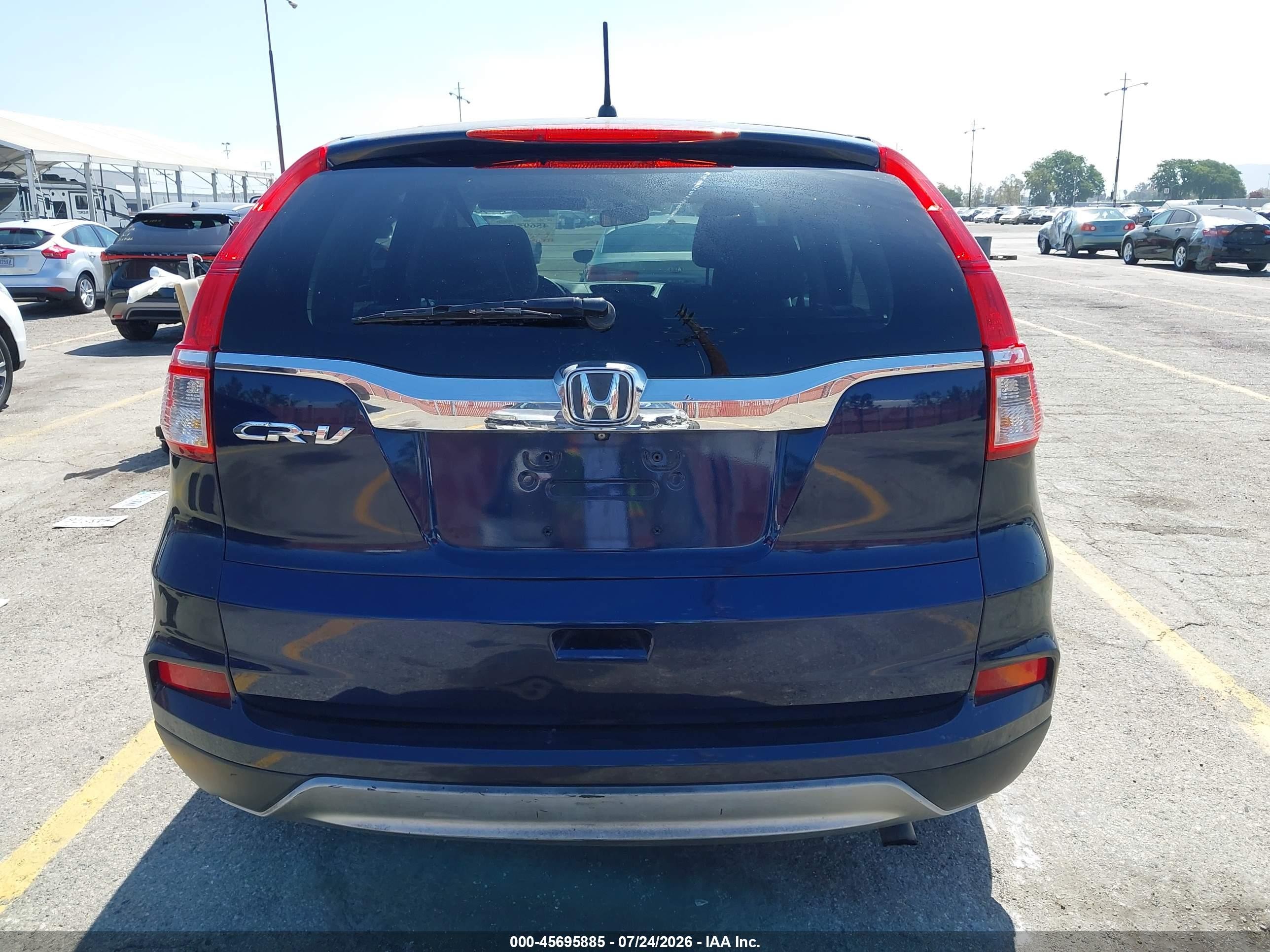 2015 Honda Cr-v Ex Blue vin: 3CZRM3H58FG704006