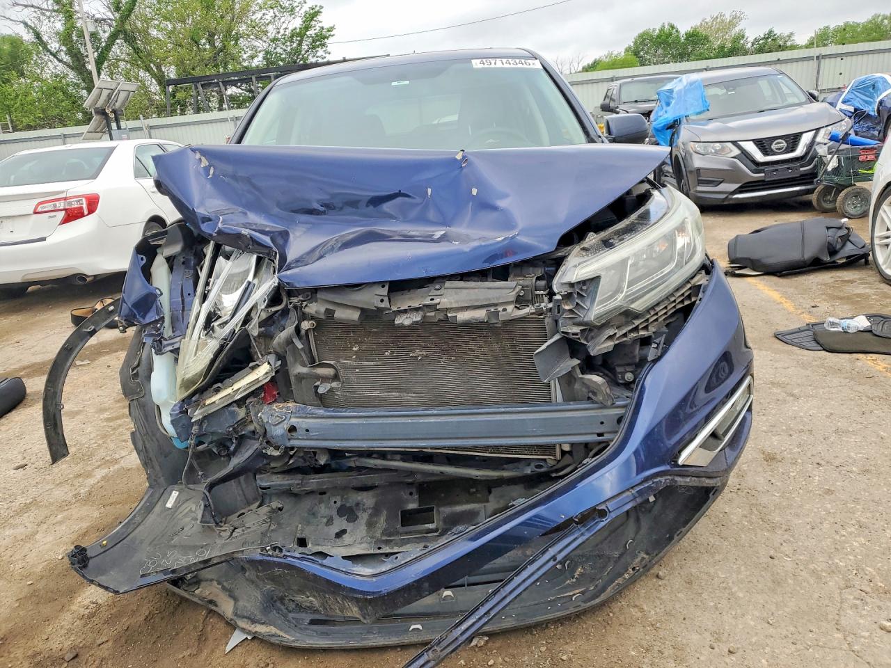 2015 Honda Cr-v Ex Blue vin: 3CZRM3H58FG708816