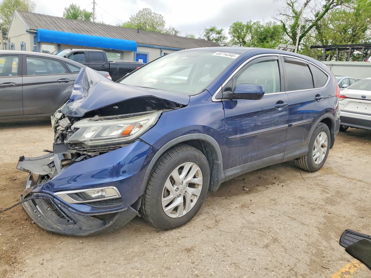 2015 Honda Cr-v Ex Blue vin: 3CZRM3H58FG708816