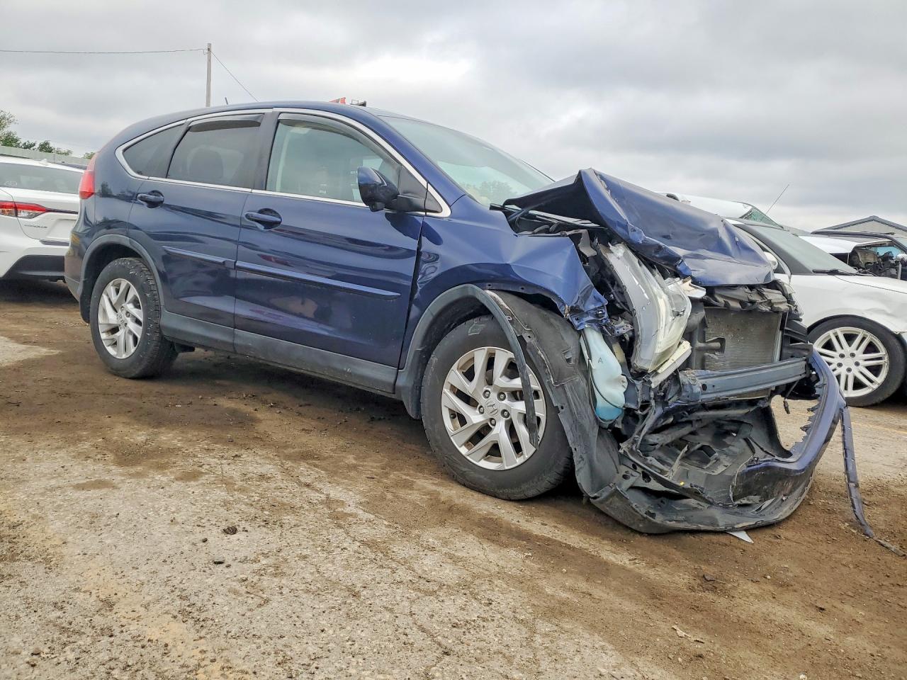 2015 Honda Cr-v Ex Blue vin: 3CZRM3H58FG708816