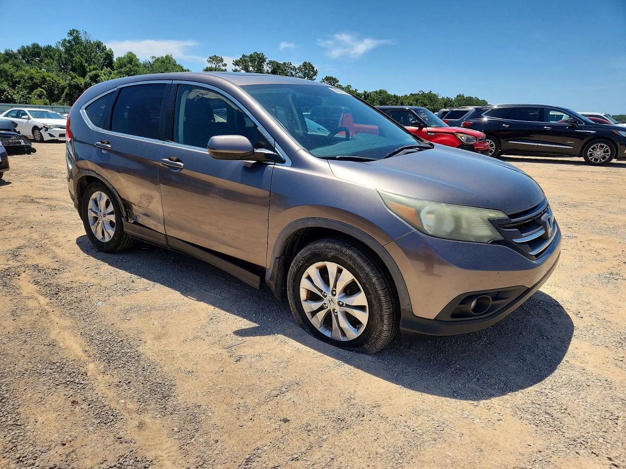2013 Honda Cr-v Ex Gray vin: 3CZRM3H59DG703606