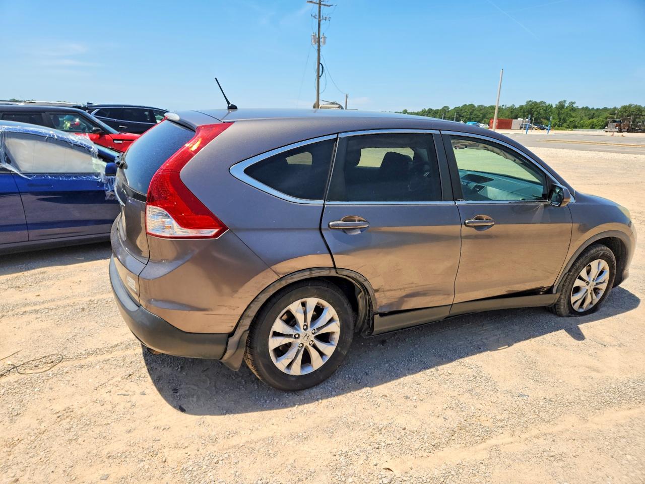 2013 Honda Cr-v Ex Gray vin: 3CZRM3H59DG703606