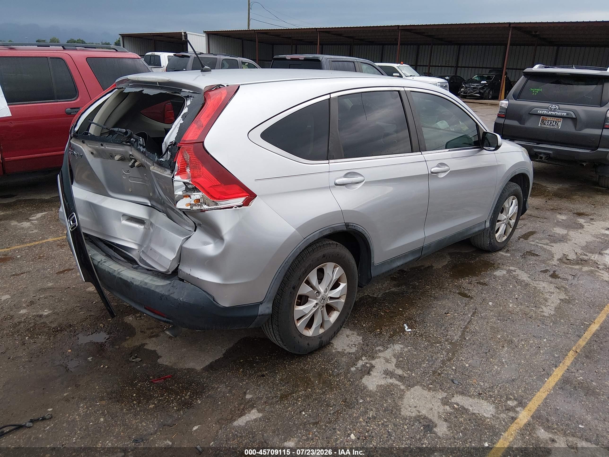 2013 Honda Cr-v Ex Silver vin: 3CZRM3H59DG705694