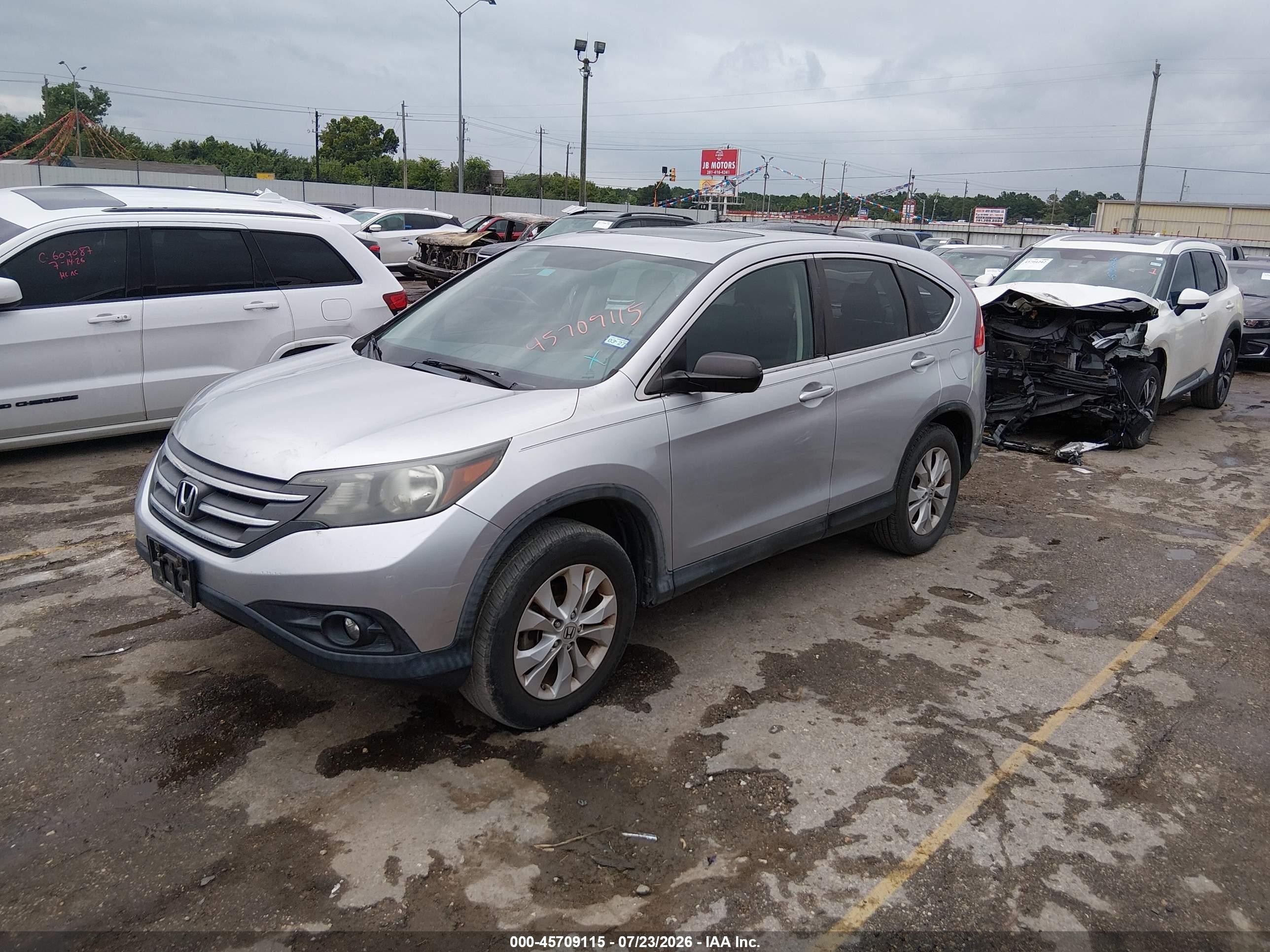2013 Honda Cr-v Ex Silver vin: 3CZRM3H59DG705694
