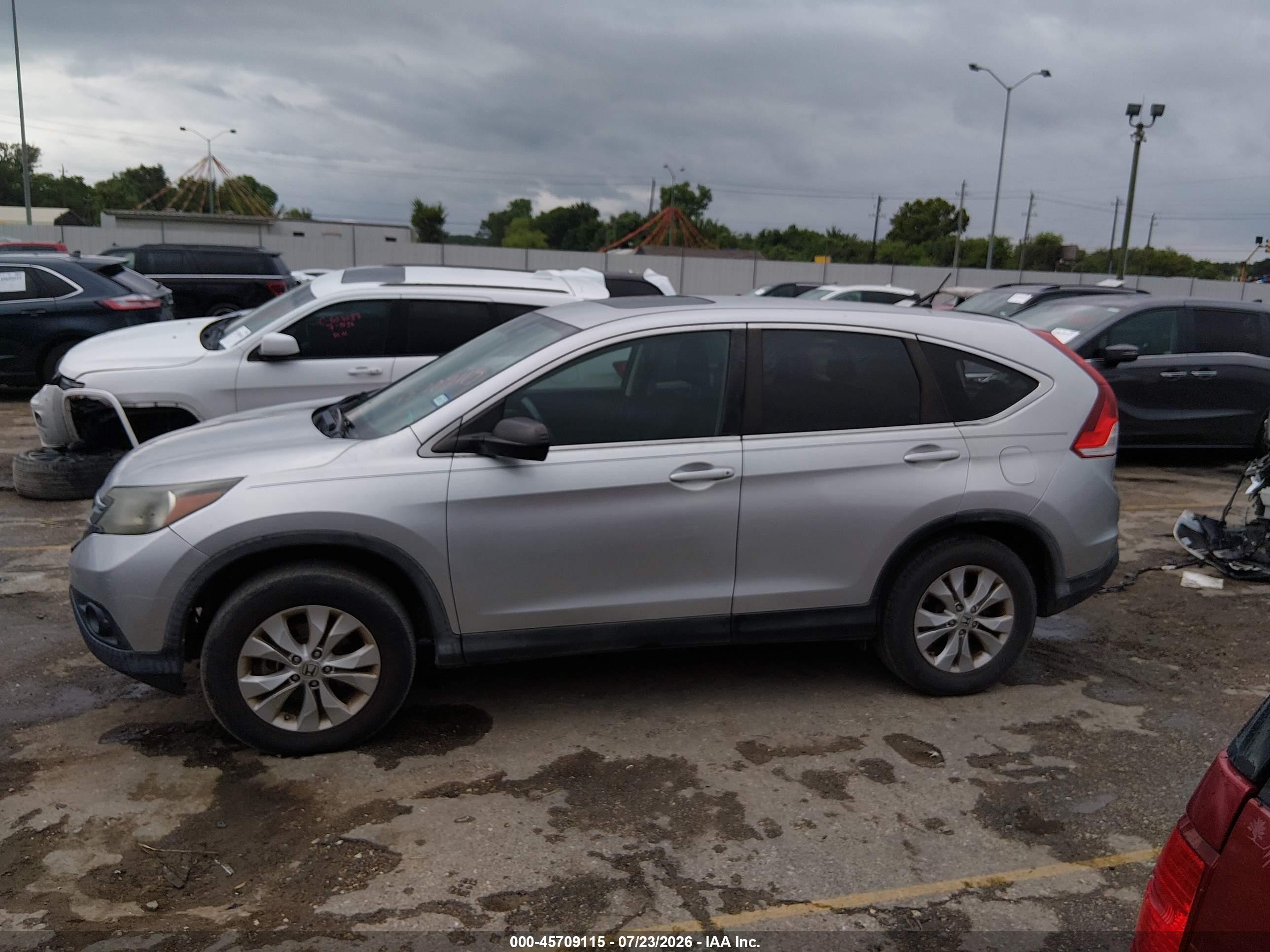 2013 Honda Cr-v Ex Silver vin: 3CZRM3H59DG705694