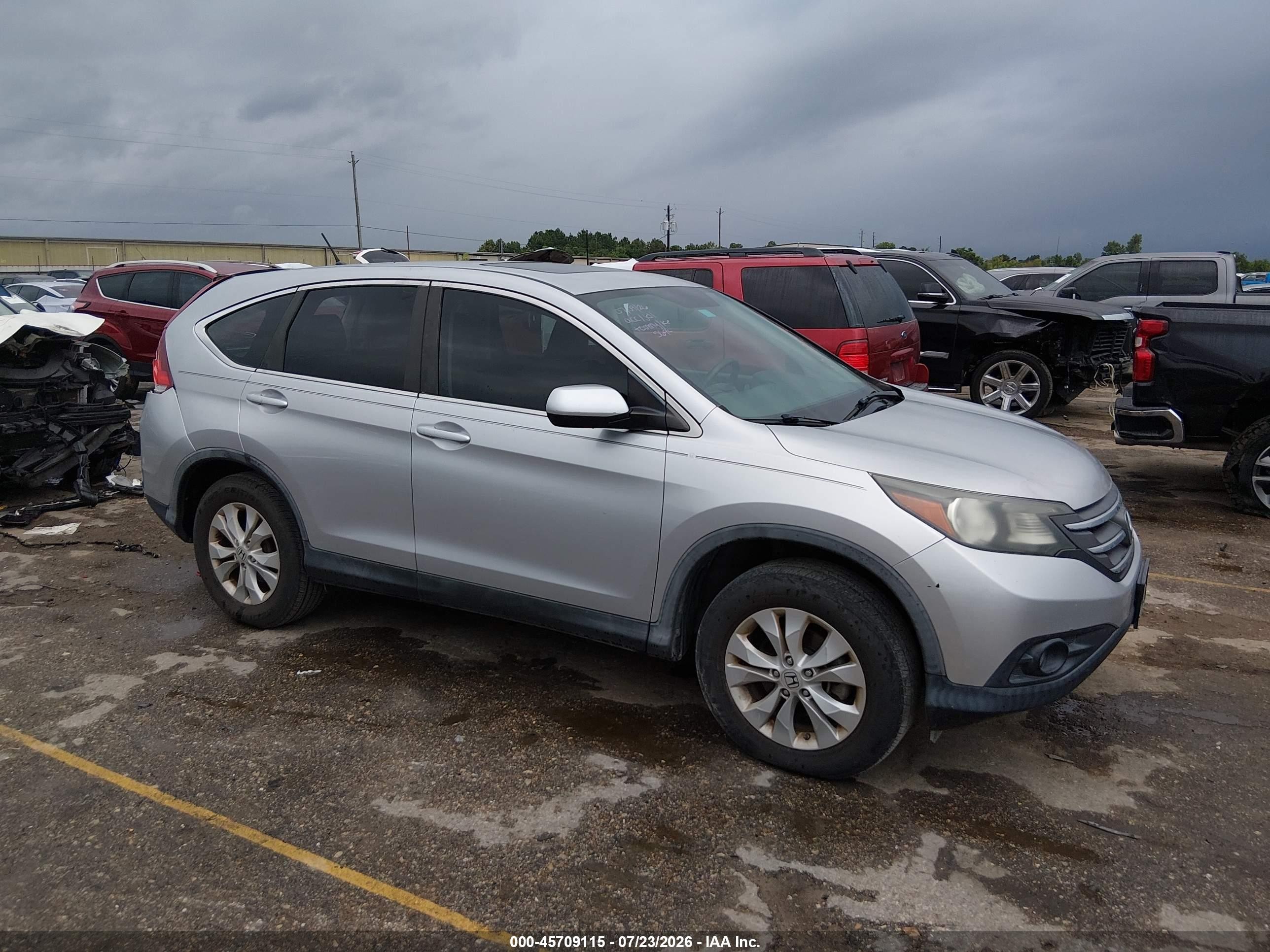 2013 Honda Cr-v Ex Silver vin: 3CZRM3H59DG705694