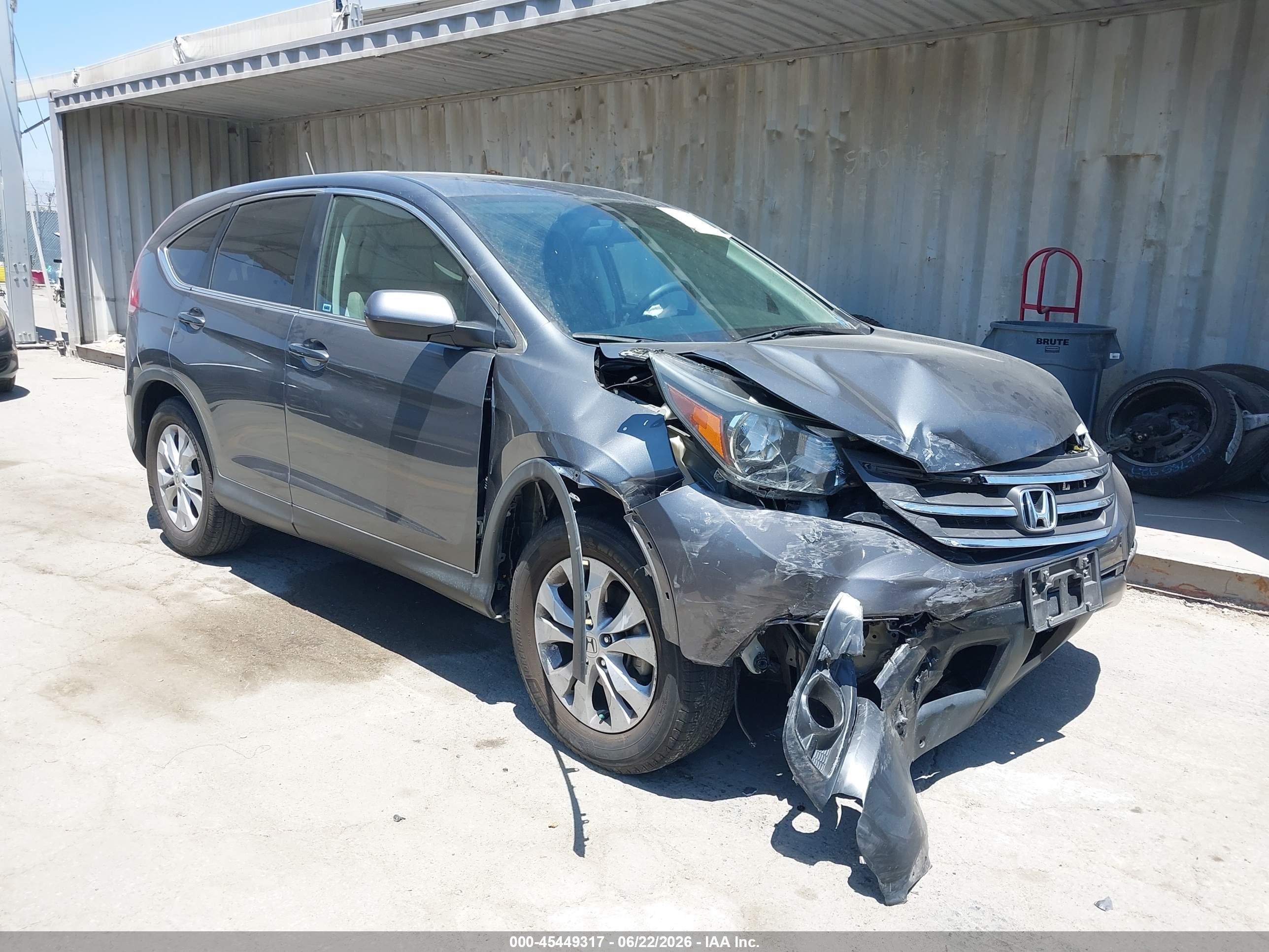 2014 Honda Cr-v Ex Gray vin: 3CZRM3H59EG705700