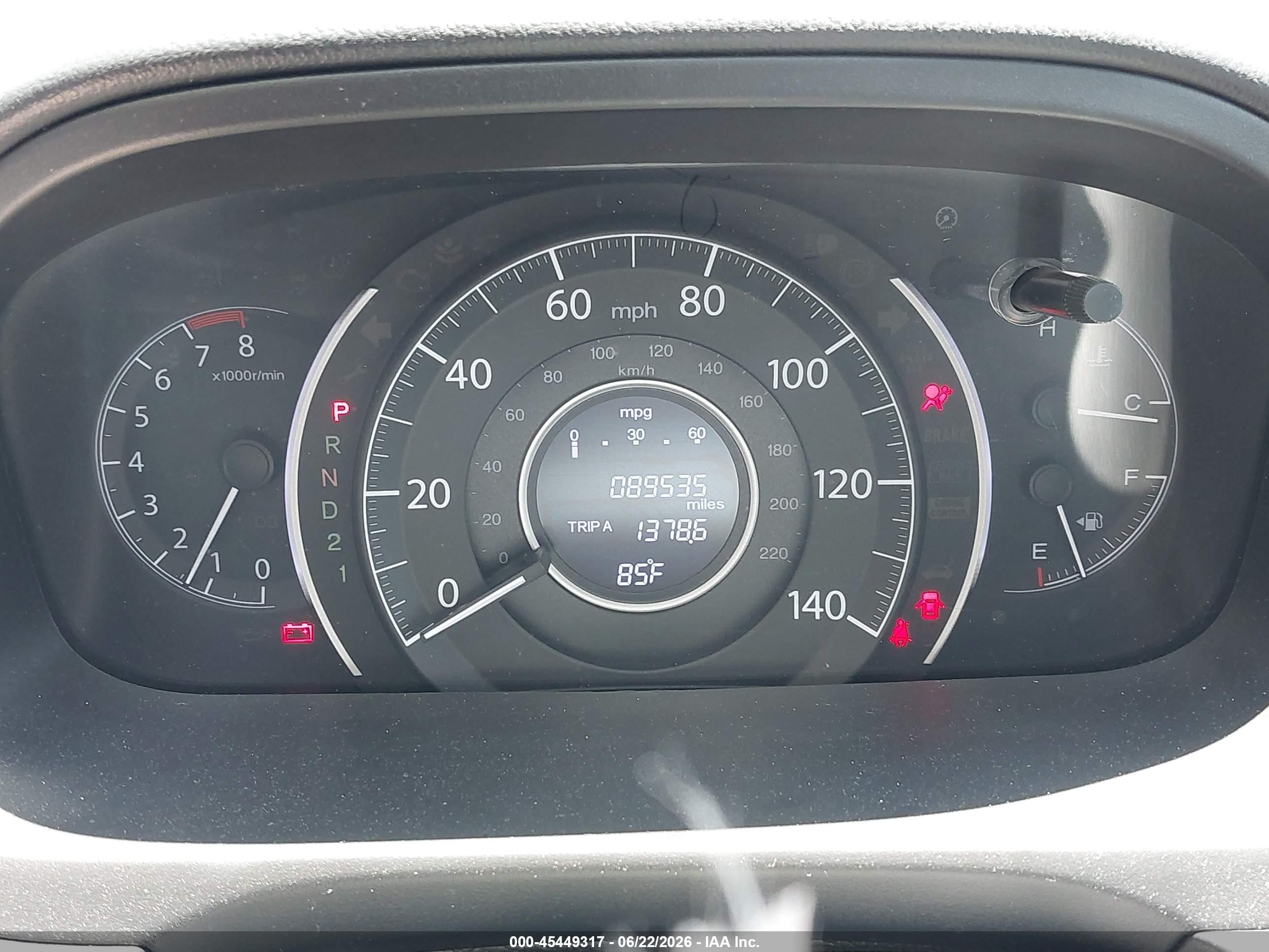 2014 Honda Cr-v Ex Gray vin: 3CZRM3H59EG705700