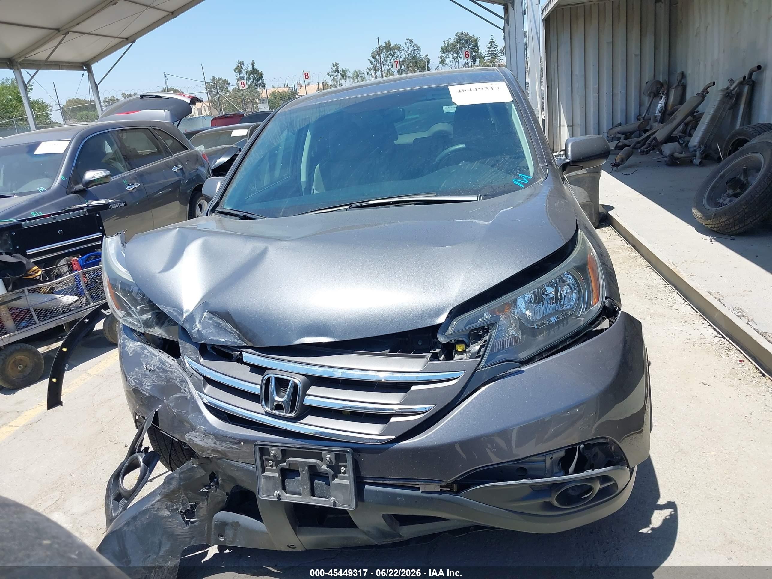 2014 Honda Cr-v Ex Gray vin: 3CZRM3H59EG705700