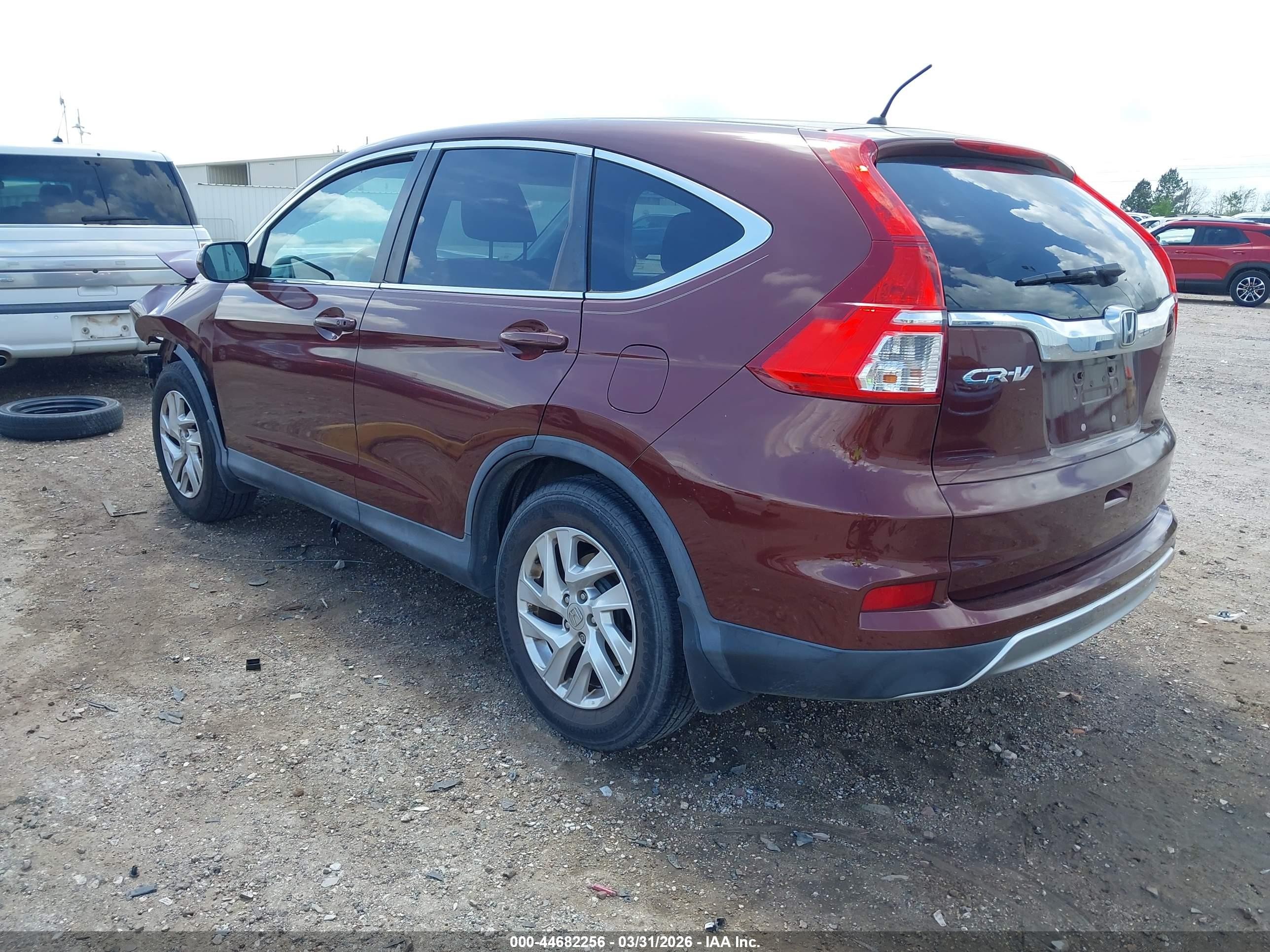 2015 Honda Cr-v Ex Red vin: 3CZRM3H59FG701342
