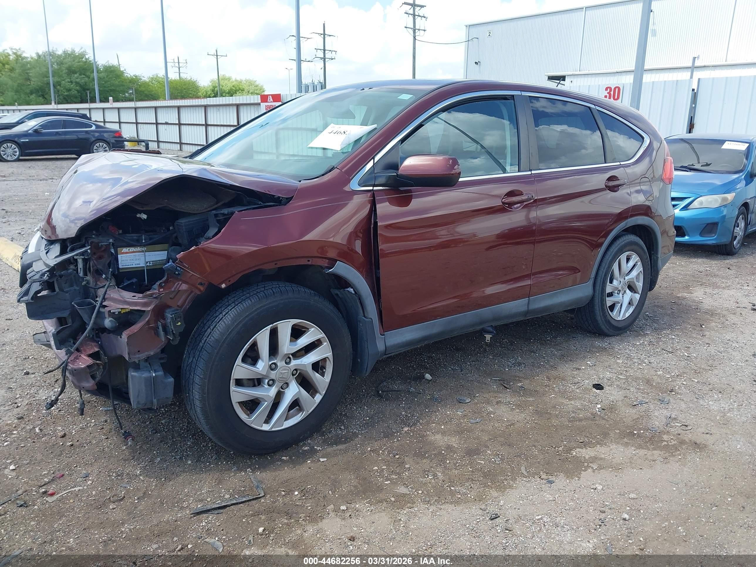 2015 Honda Cr-v Ex Red vin: 3CZRM3H59FG701342