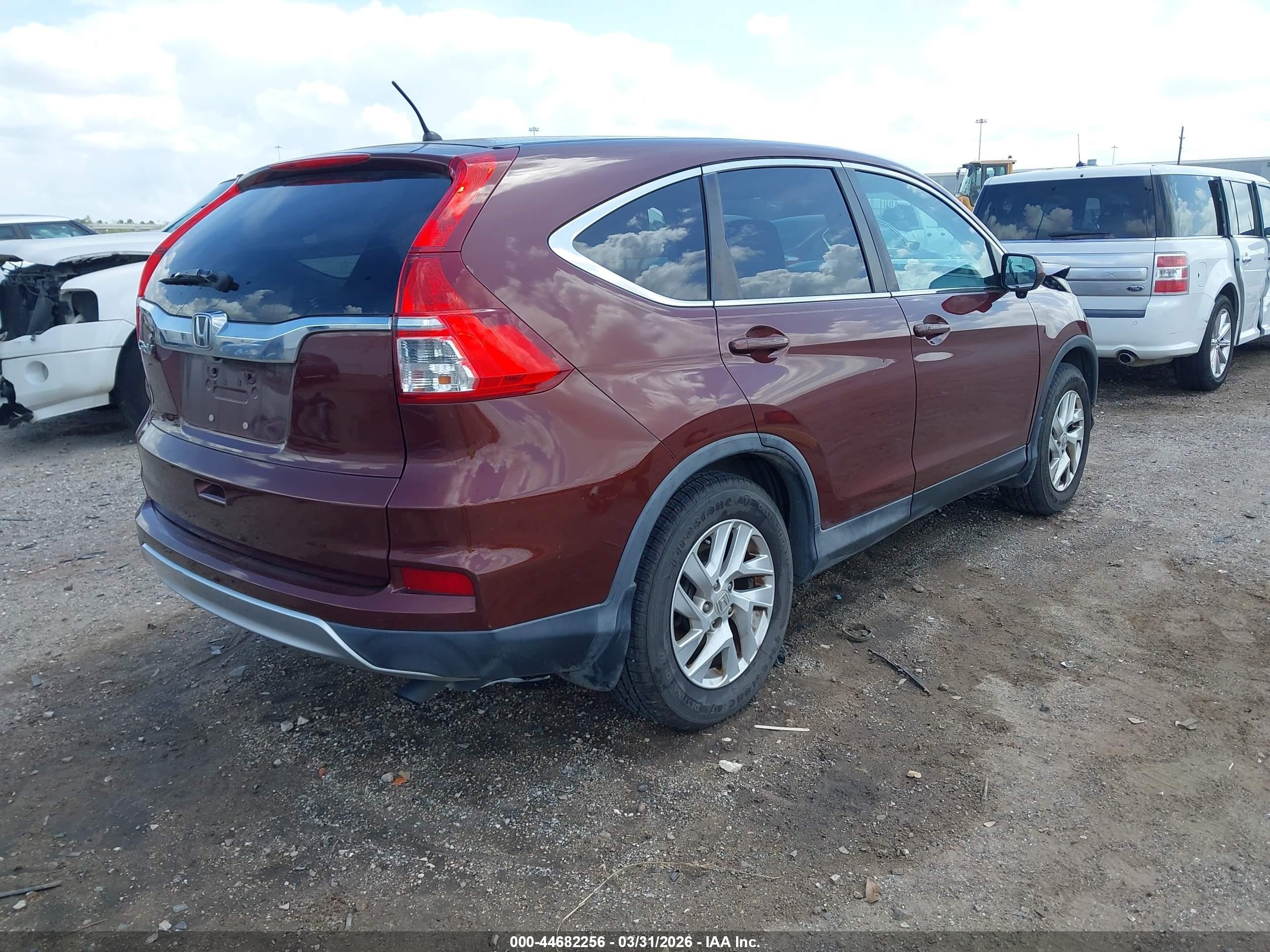 2015 Honda Cr-v Ex Red vin: 3CZRM3H59FG701342