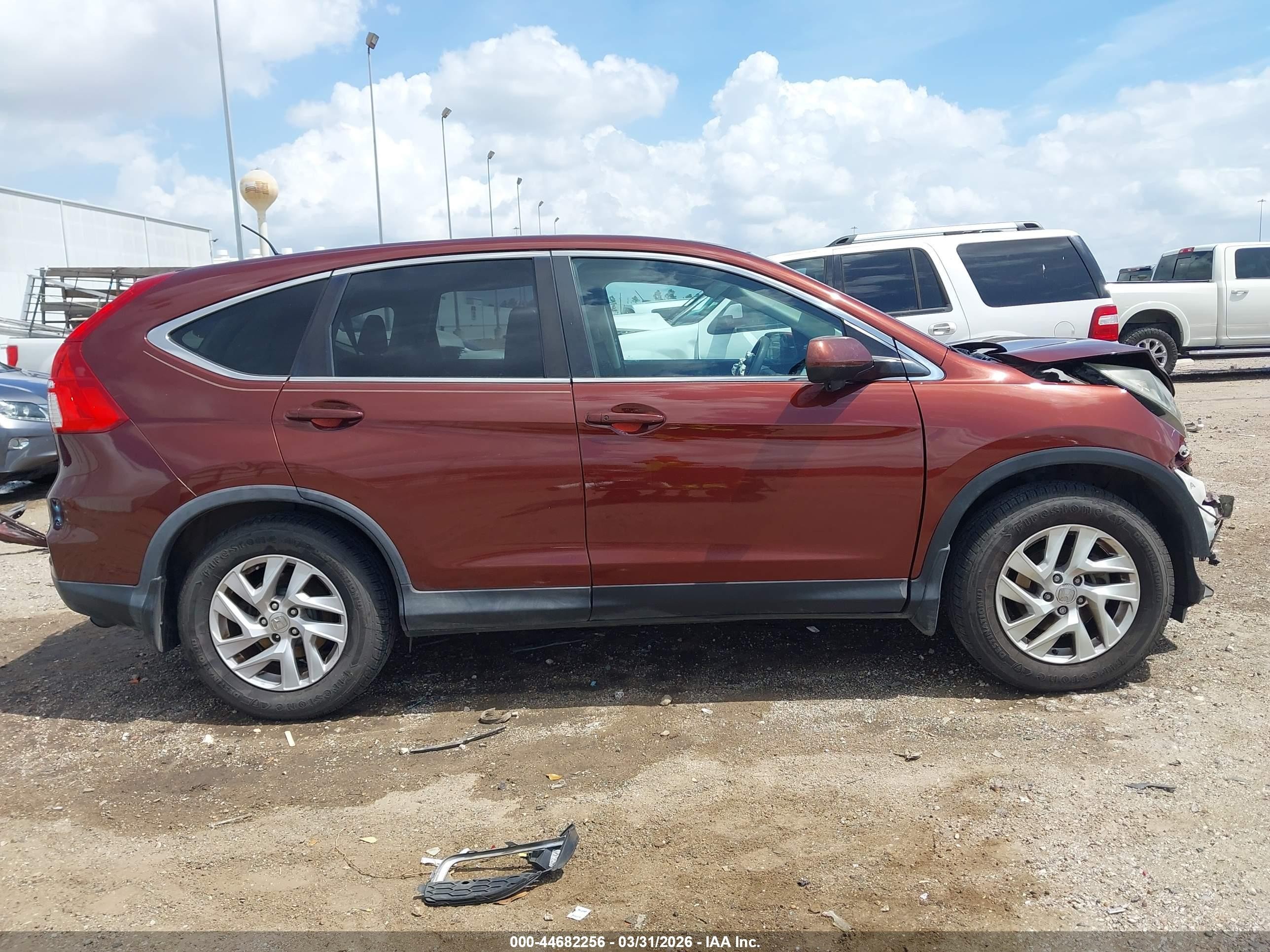 2015 Honda Cr-v Ex Red vin: 3CZRM3H59FG701342