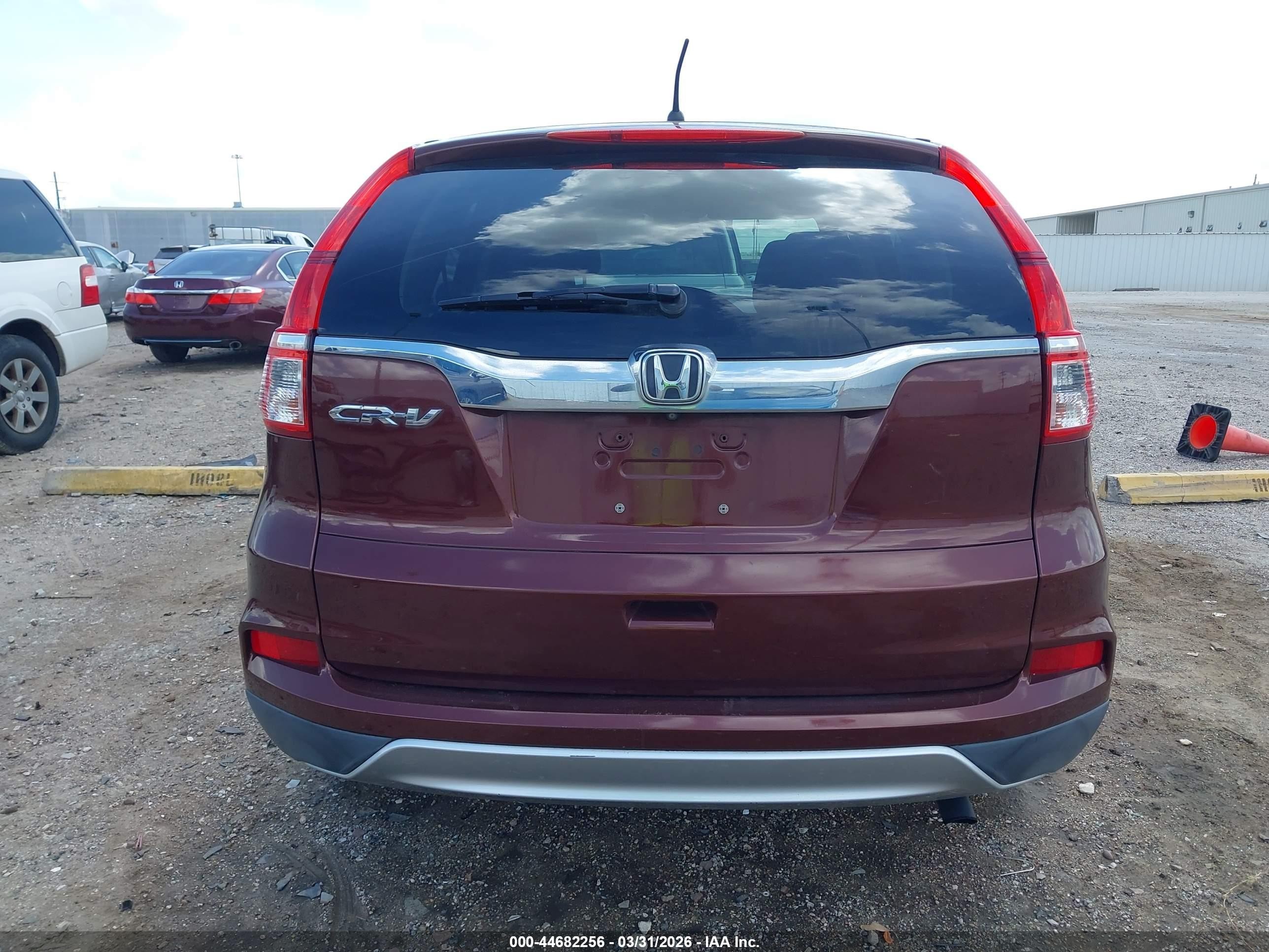 2015 Honda Cr-v Ex Red vin: 3CZRM3H59FG701342