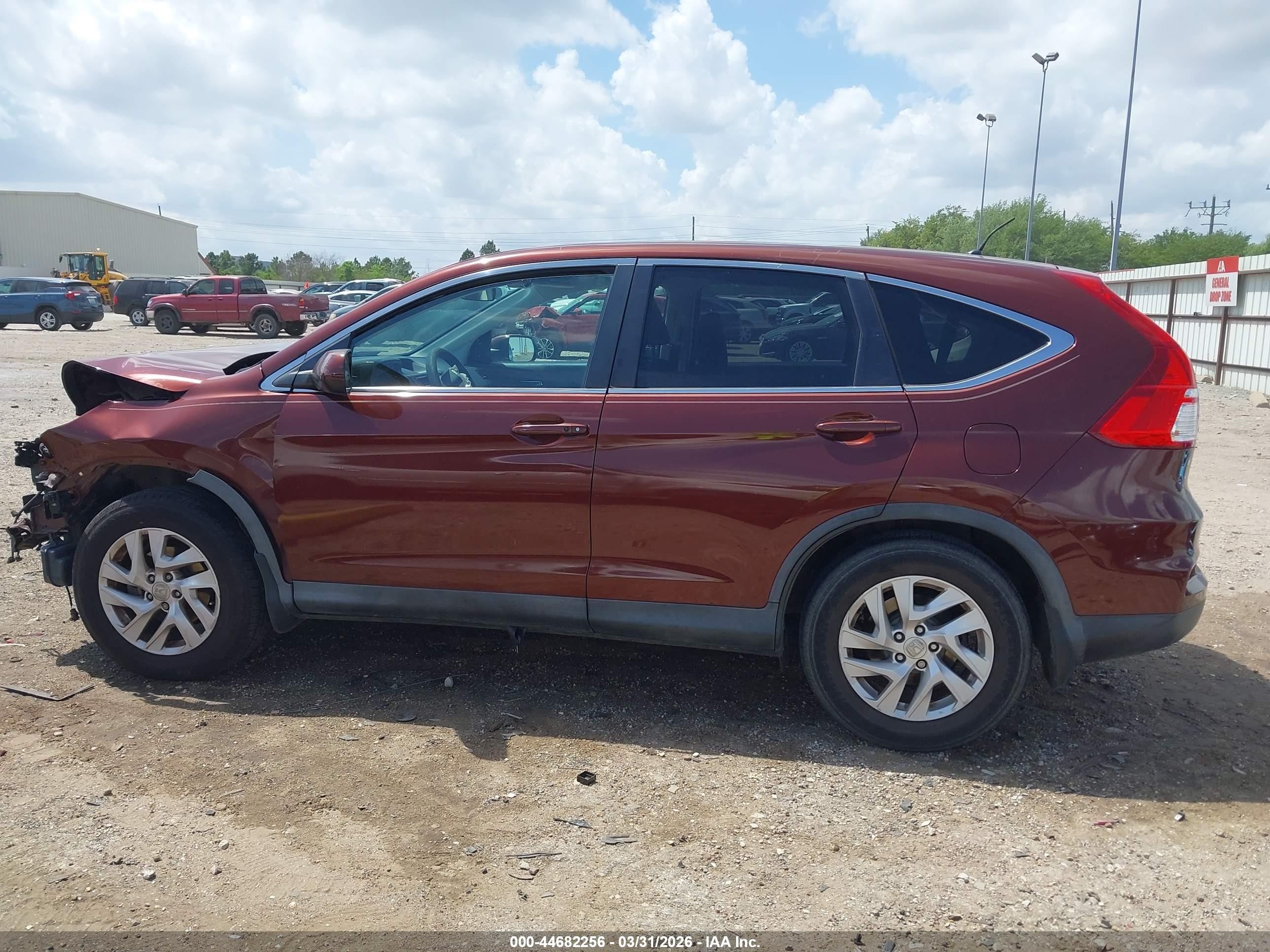 2015 Honda Cr-v Ex Red vin: 3CZRM3H59FG701342