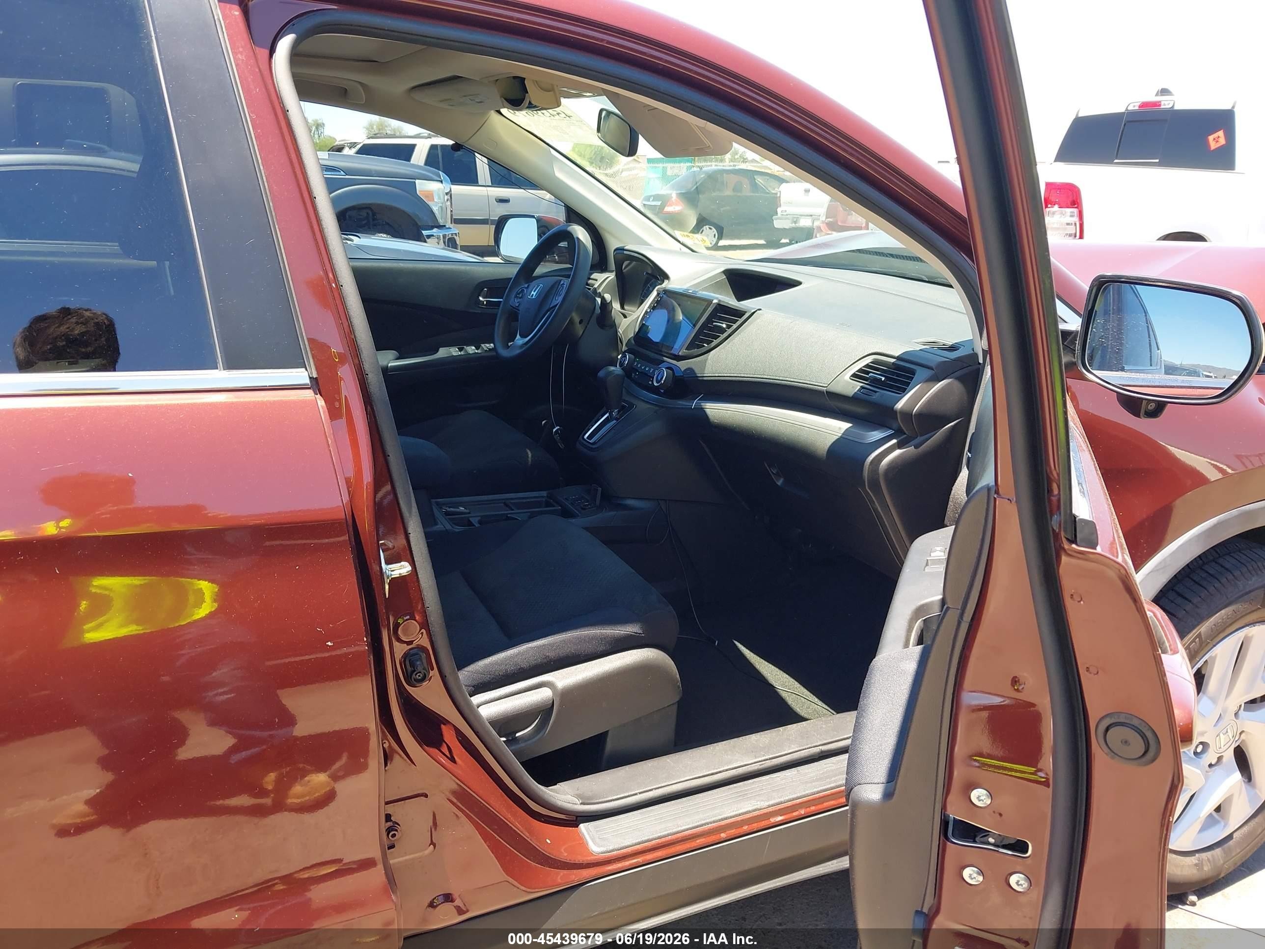 2015 Honda Cr-v Ex Red vin: 3CZRM3H59FG705116