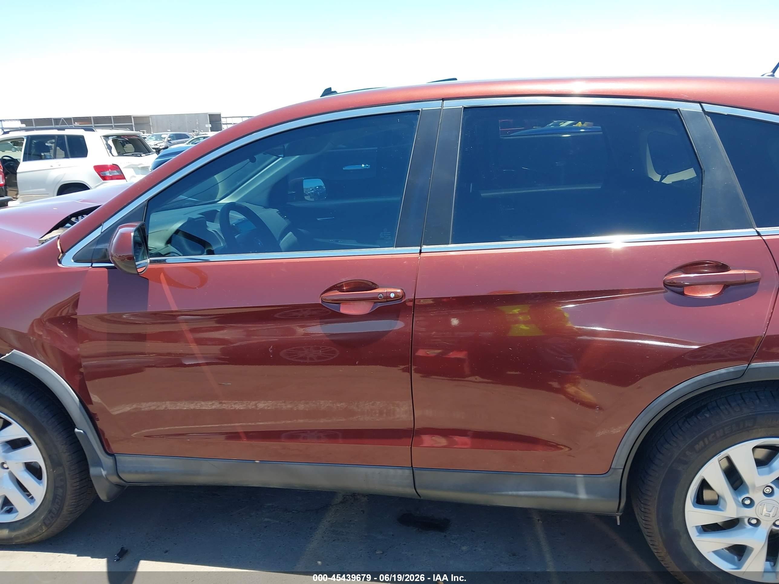 2015 Honda Cr-v Ex Red vin: 3CZRM3H59FG705116