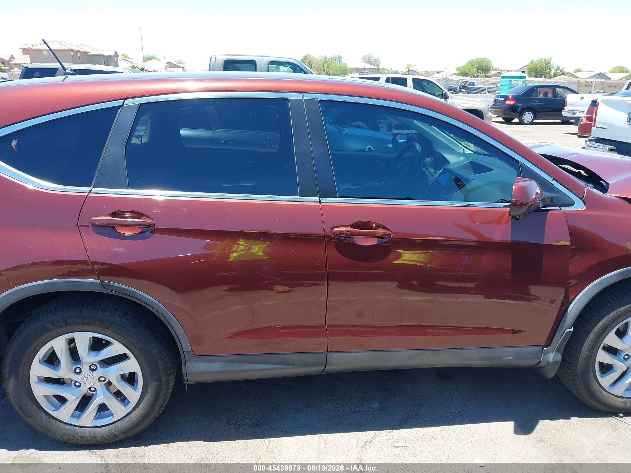 2015 Honda Cr-v Ex Red vin: 3CZRM3H59FG705116