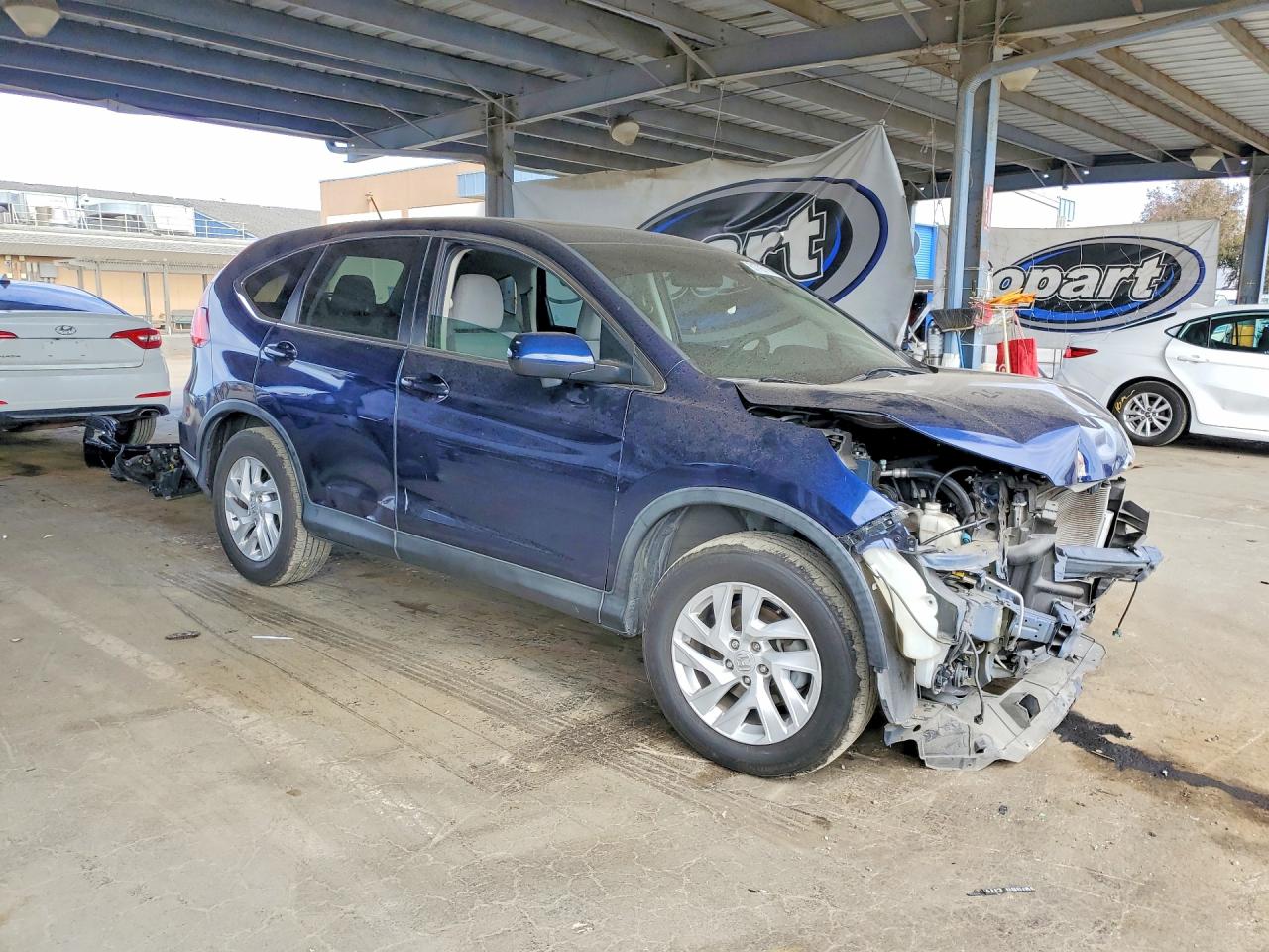 2015 Honda Cr-v Ex Синий vin: 3CZRM3H59FG710624