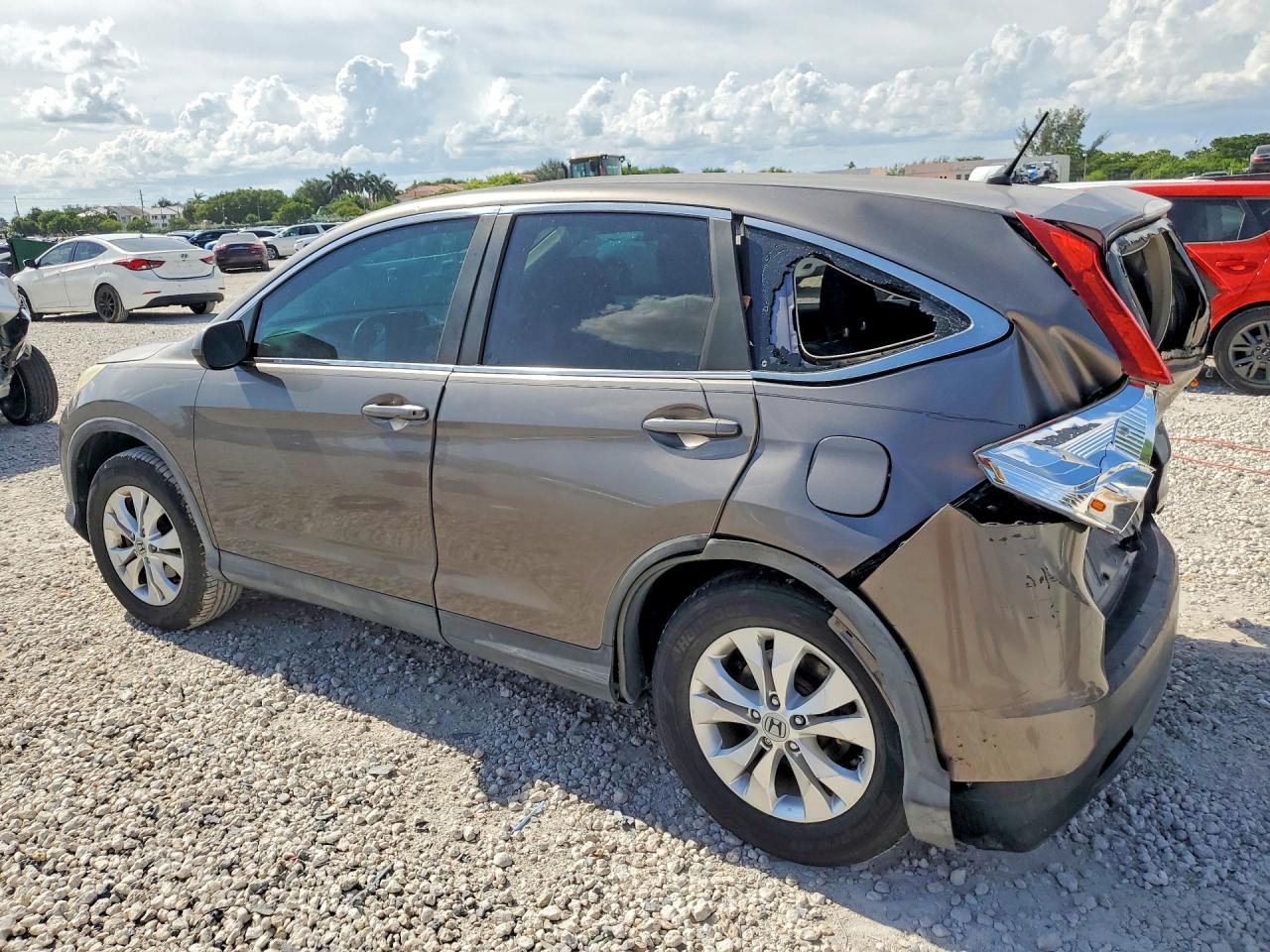 2012 Honda Cr-v Ex Gray vin: 3CZRM3H5XCG700891