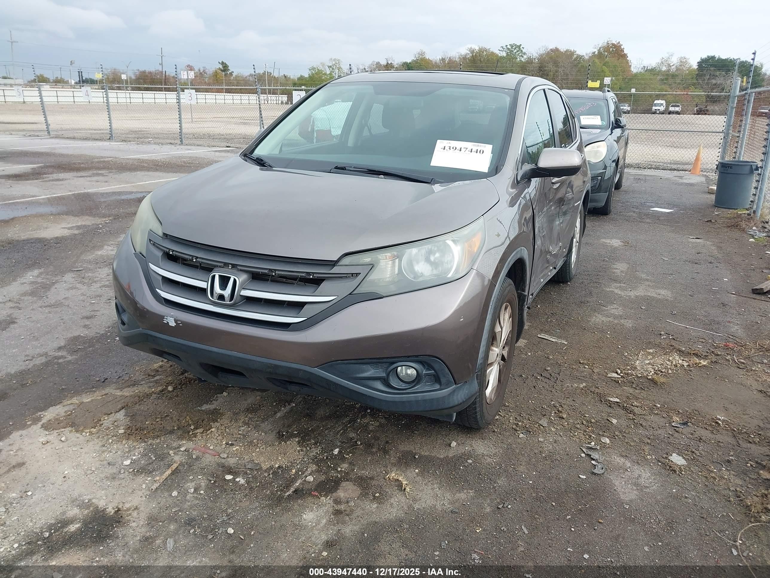 2012 Honda Cr-v Ex Brown vin: 3CZRM3H5XCG700972