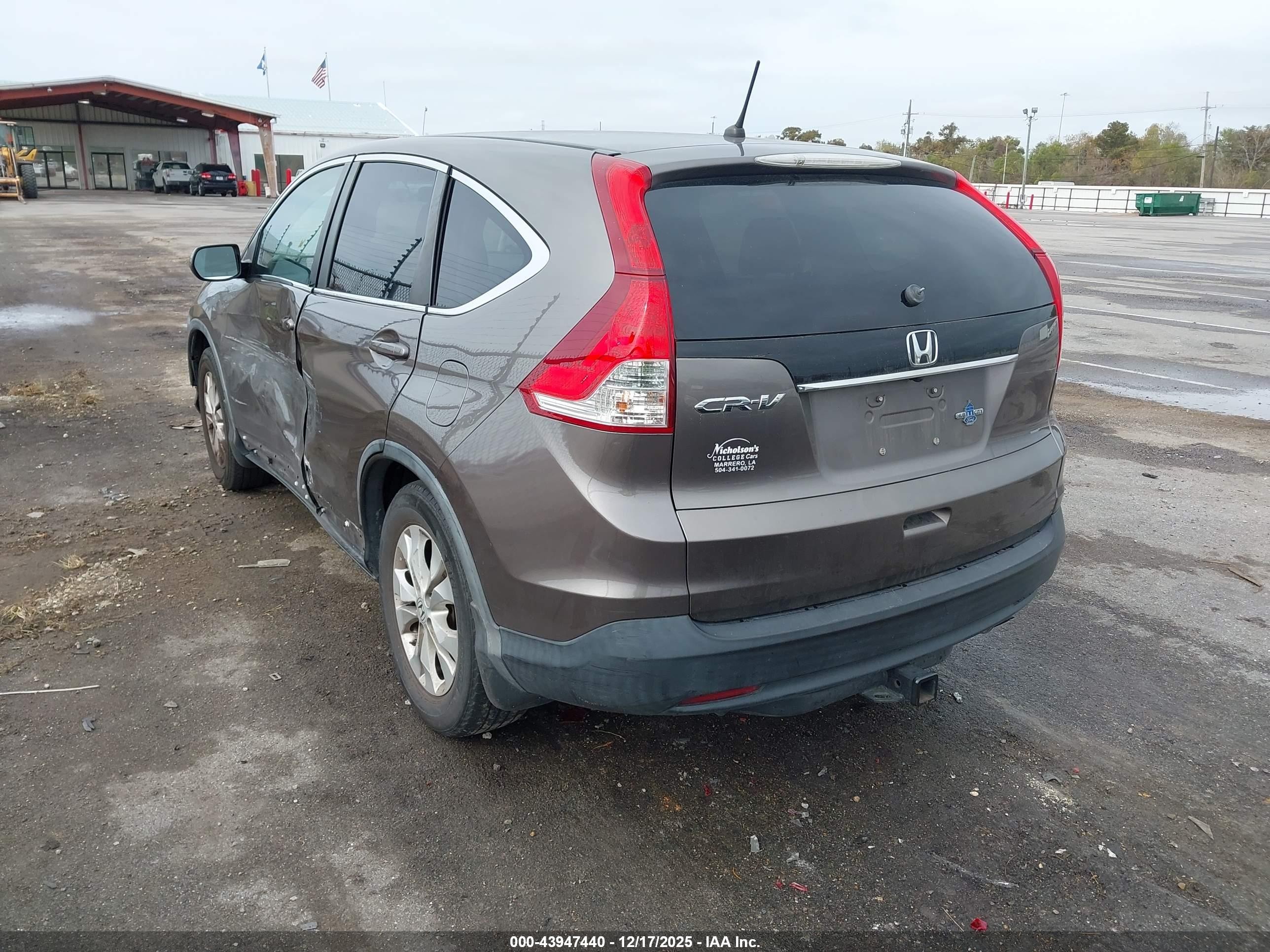 2012 Honda Cr-v Ex Brown vin: 3CZRM3H5XCG700972