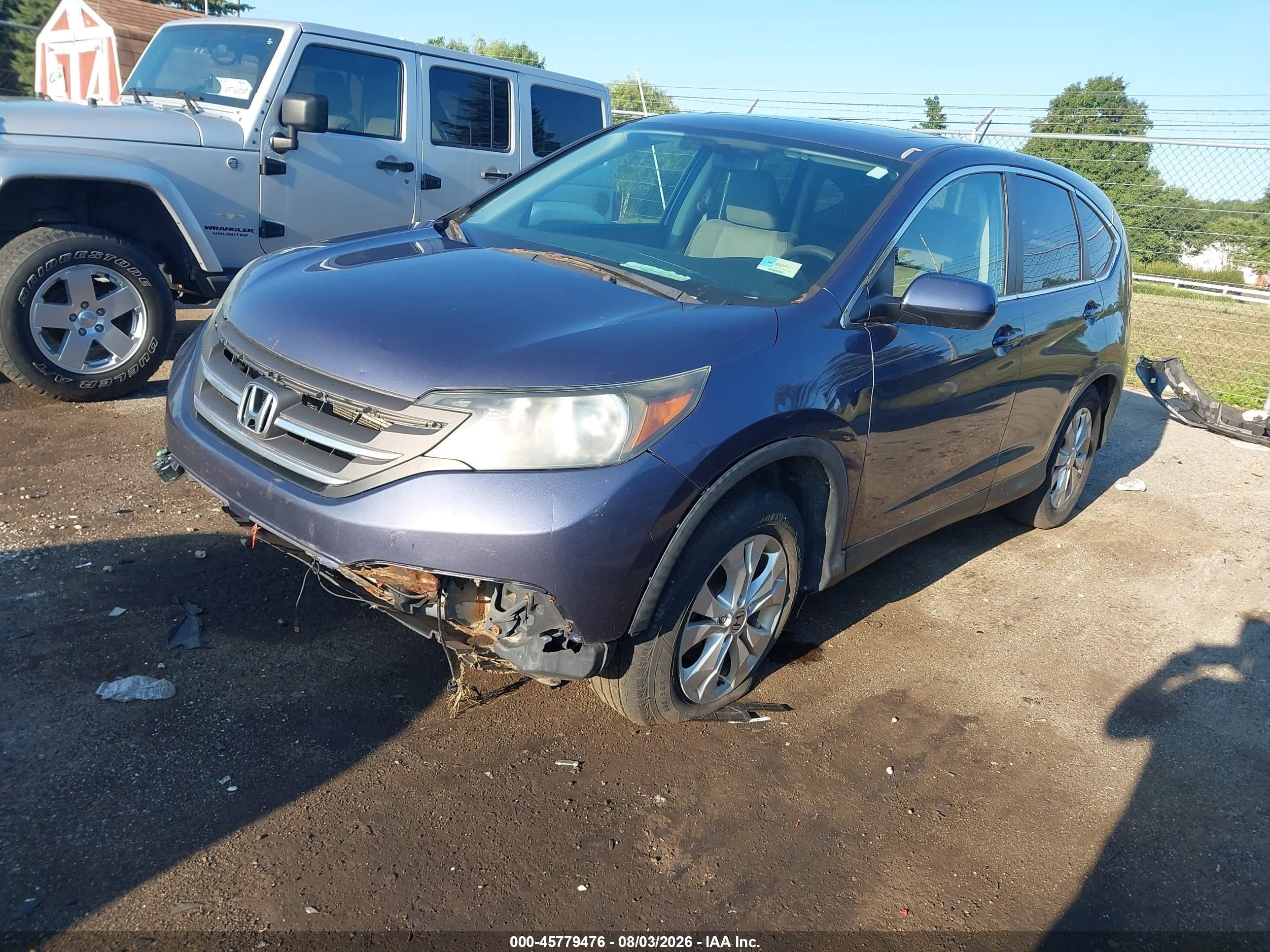 2013 Honda Cr-v Ex Dark Blue vin: 3CZRM3H5XDG701136